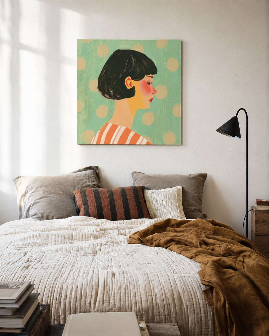 Portret zijaanzicht Kunstwerk