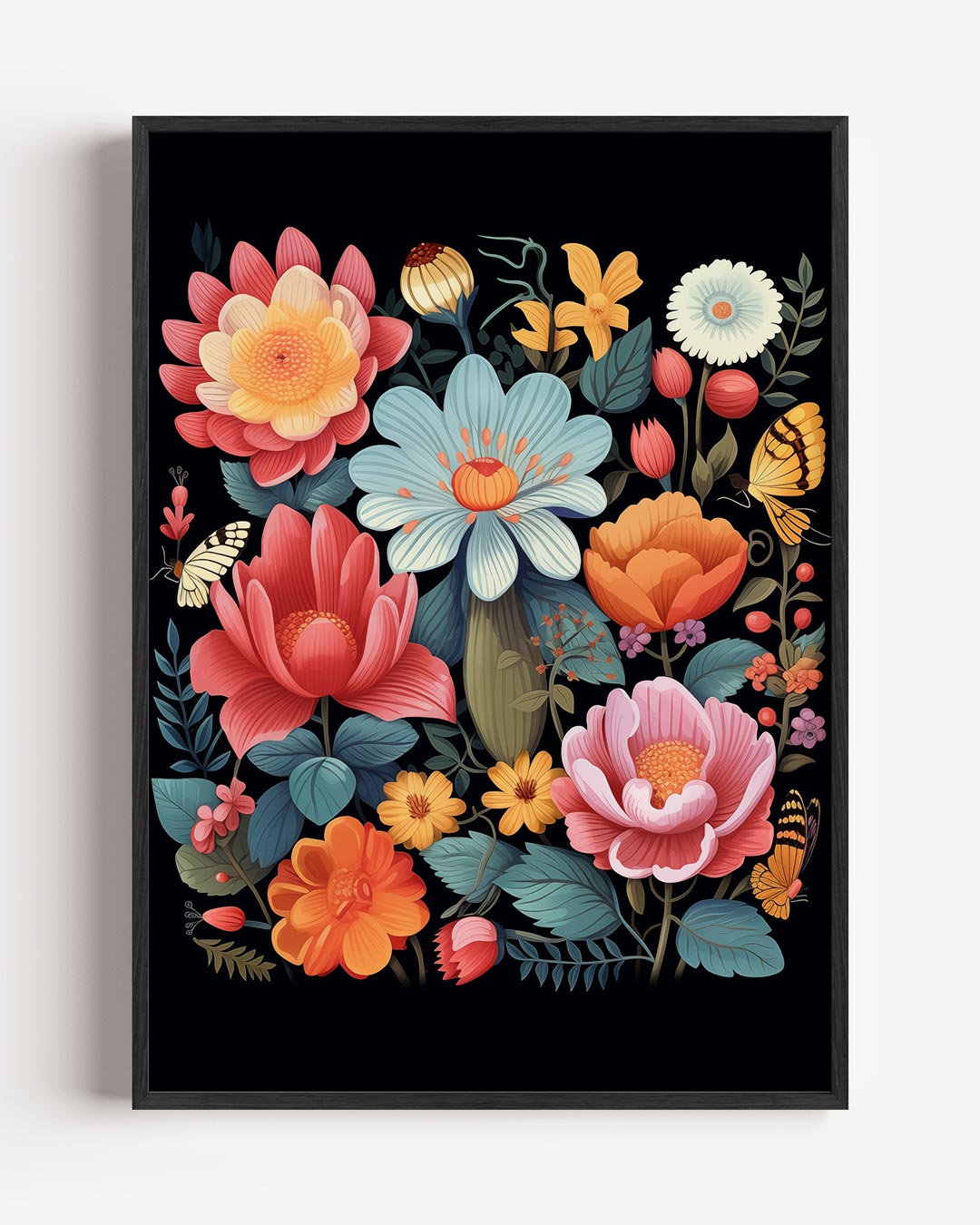 Kleurrijke Bloemenpracht Poster-WallArtistic