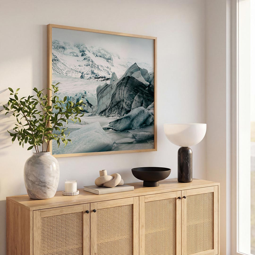 Ijslandschap bergen Poster