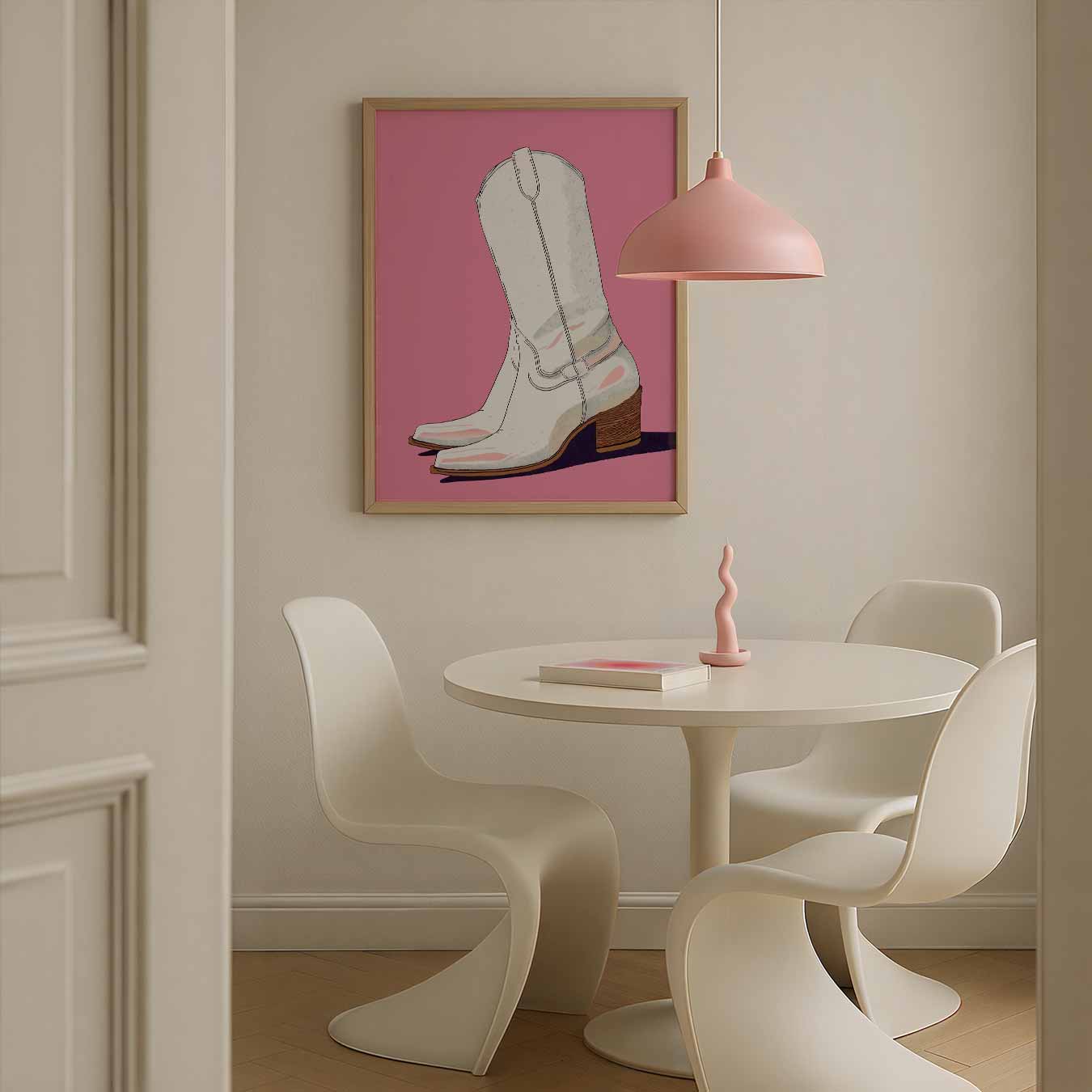 Trendy Cowboylaarzen Poster
