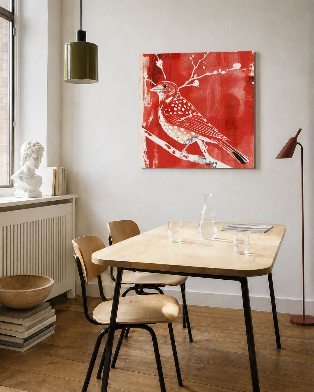 Vogel op tak Kunstwerk