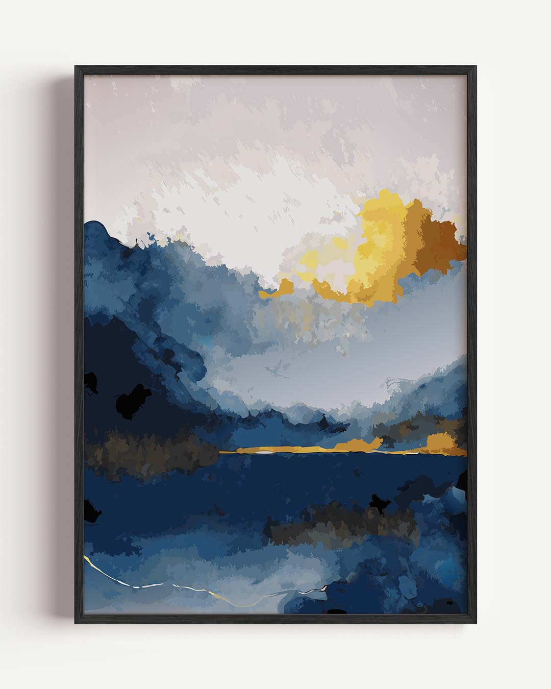 Dromerige Zonsondergang in Blauwe Bergen Poster