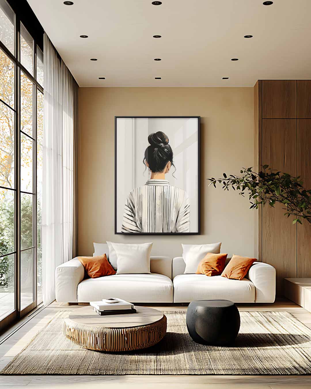 Rustige Contemplatie Kunstwerk-canvas-dibond-plexiglas-wanddecoratie-WallArtistic