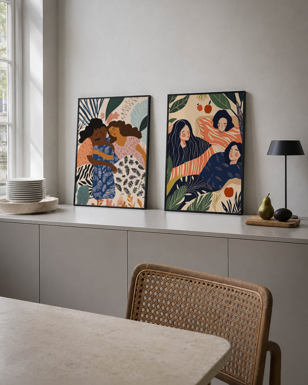 Vormen en vriendschap Posterset