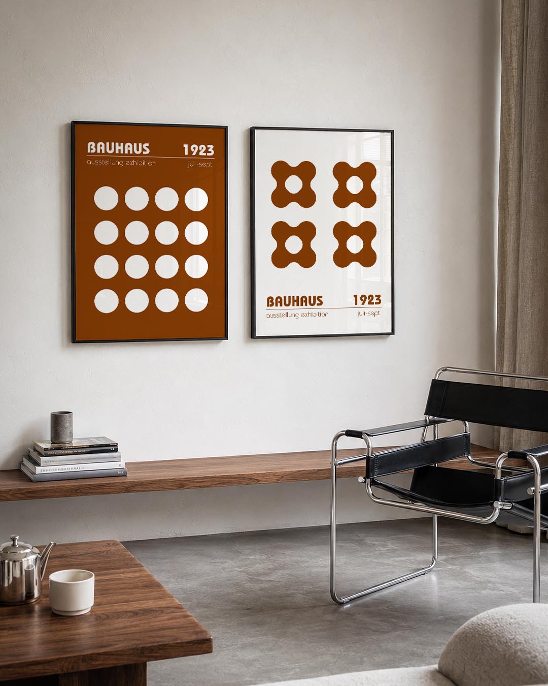 Cirkelritme en kleur Posterset
