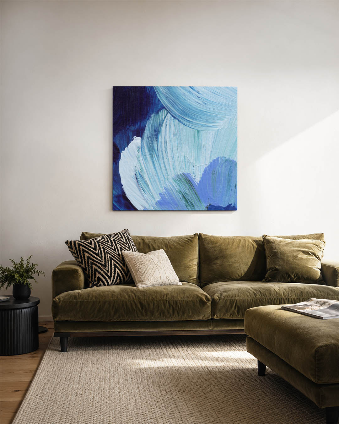 Dynamische kleurvlakken Kunstwerk