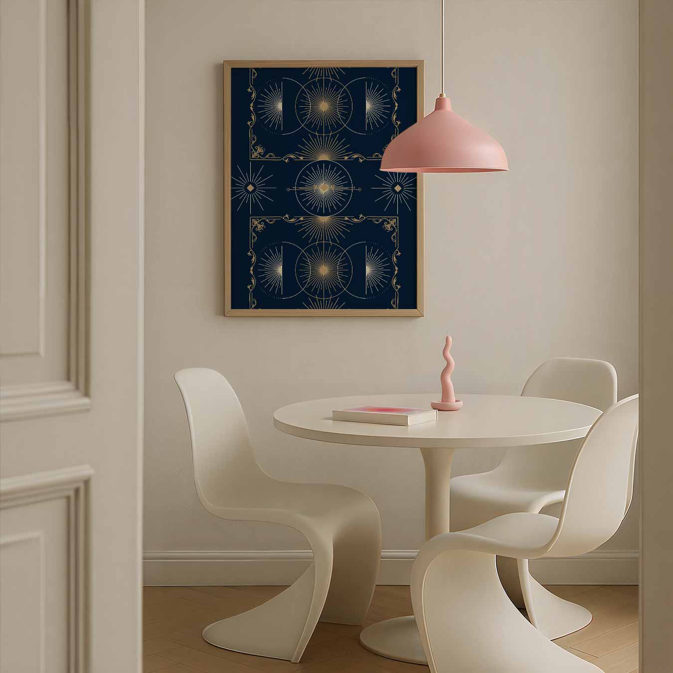 Art Deco Zonnestralen Poster