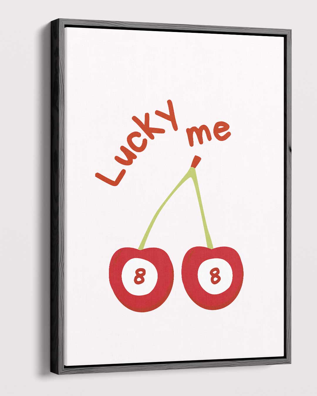 Lucky Me Kersenprint Kunstwerk-canvas-dibond-plexiglas-wanddecoratie-WallArtistic