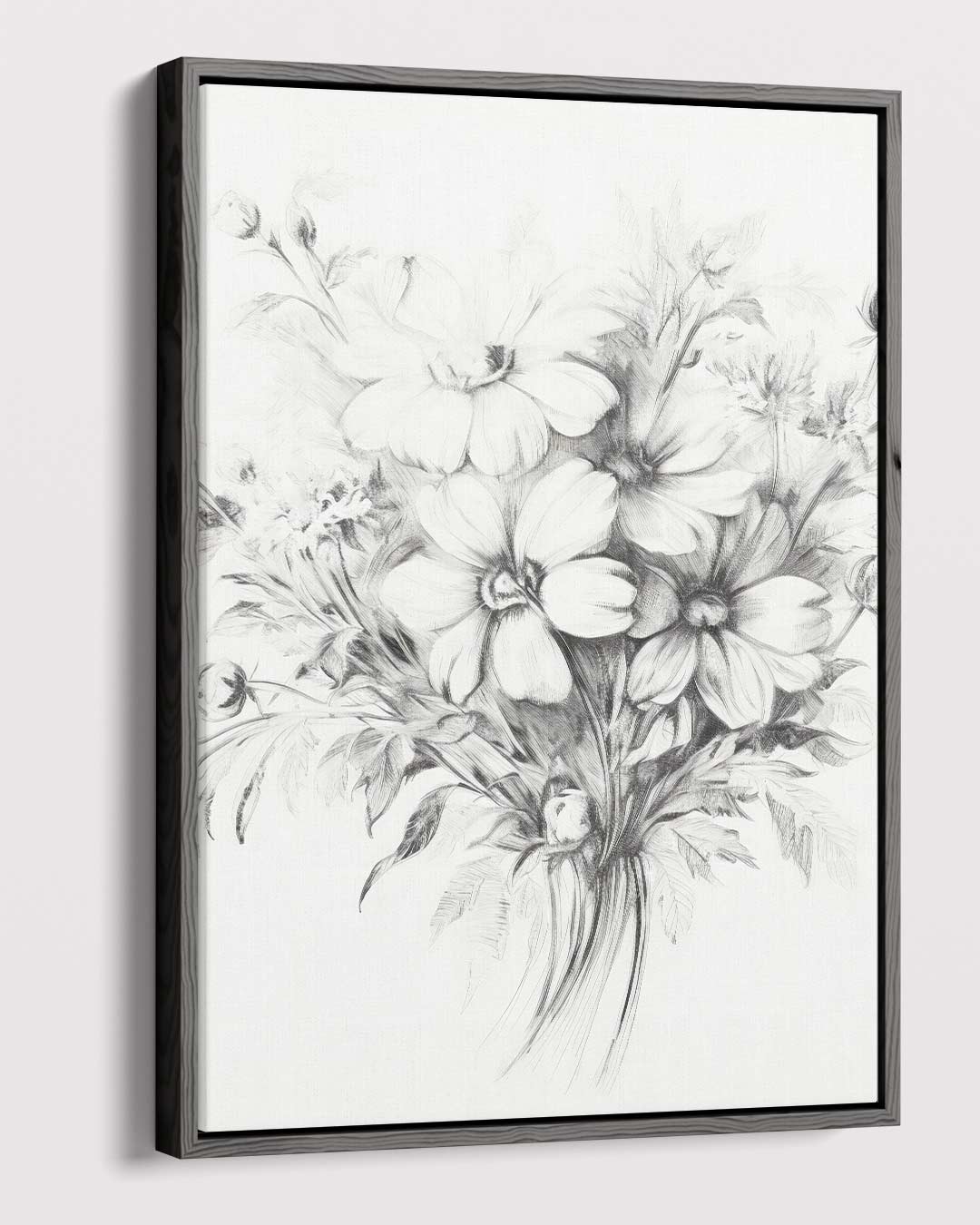 Zachte Bloesem Schets Kunstwerk-canvas-dibond-plexiglas-wanddecoratie-WallArtistic