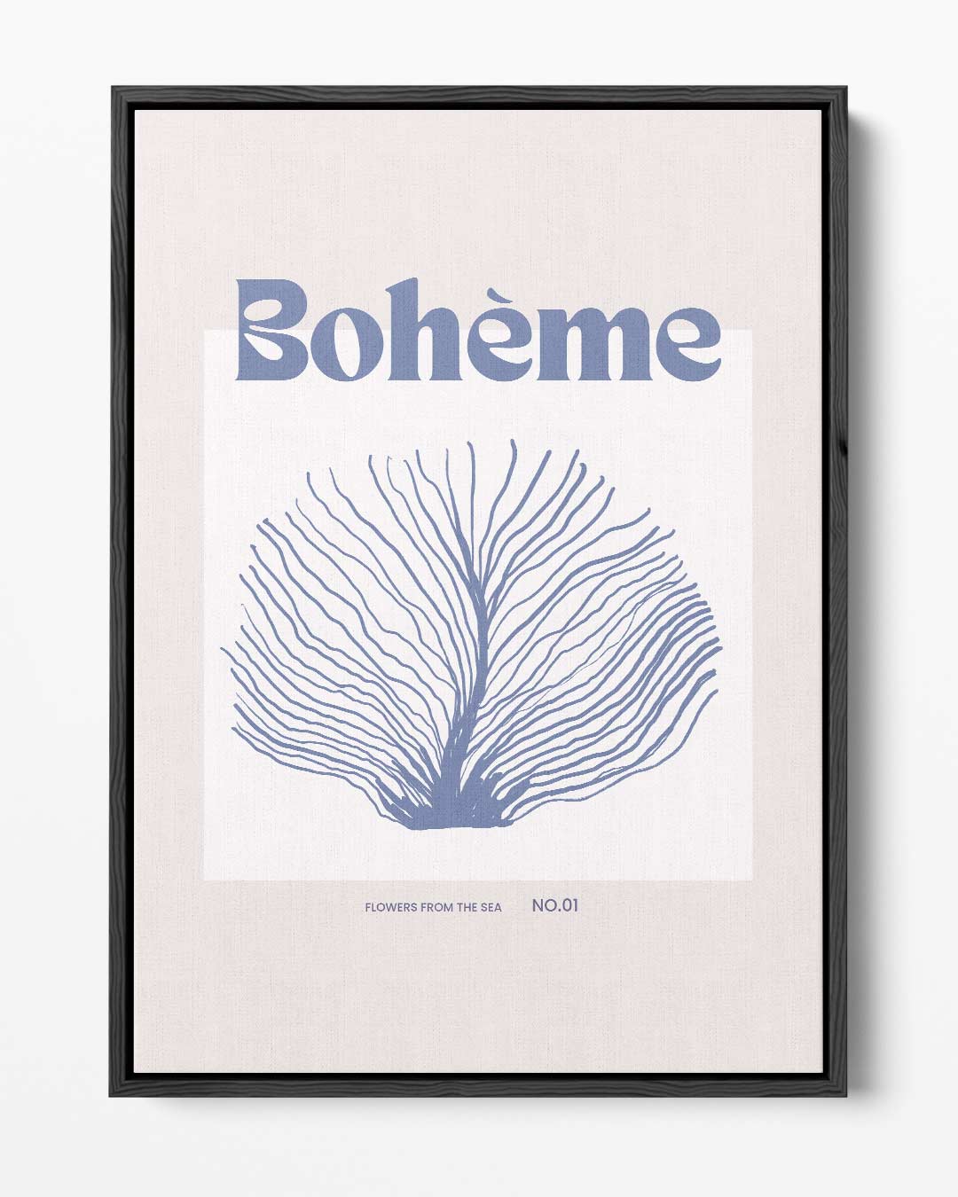 Bohème Zeebloem Illustratie Kunstwerk-canvas-dibond-plexiglas-wanddecoratie-WallArtistic