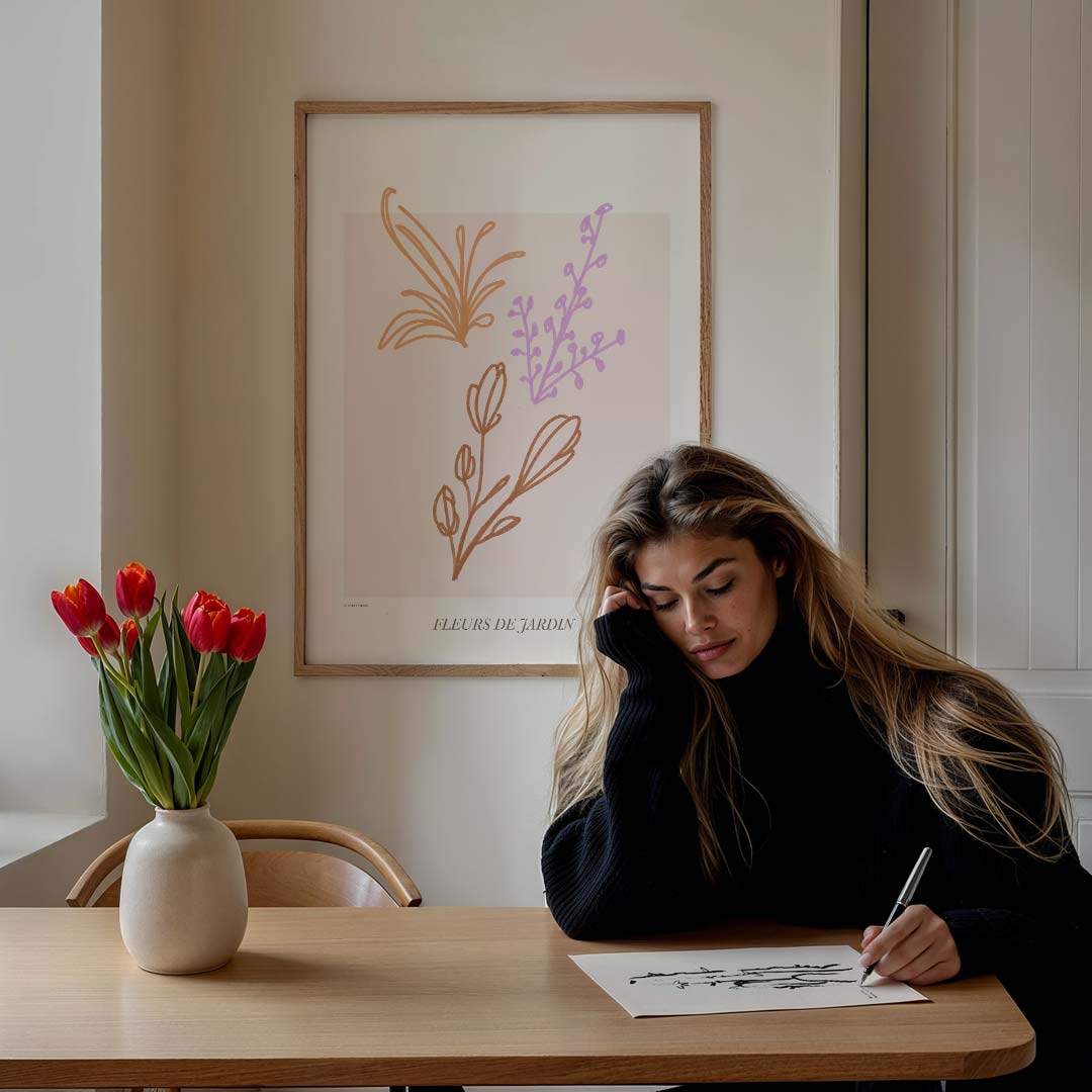 Unieke Botanische Illustratie Poster-WallArtistic