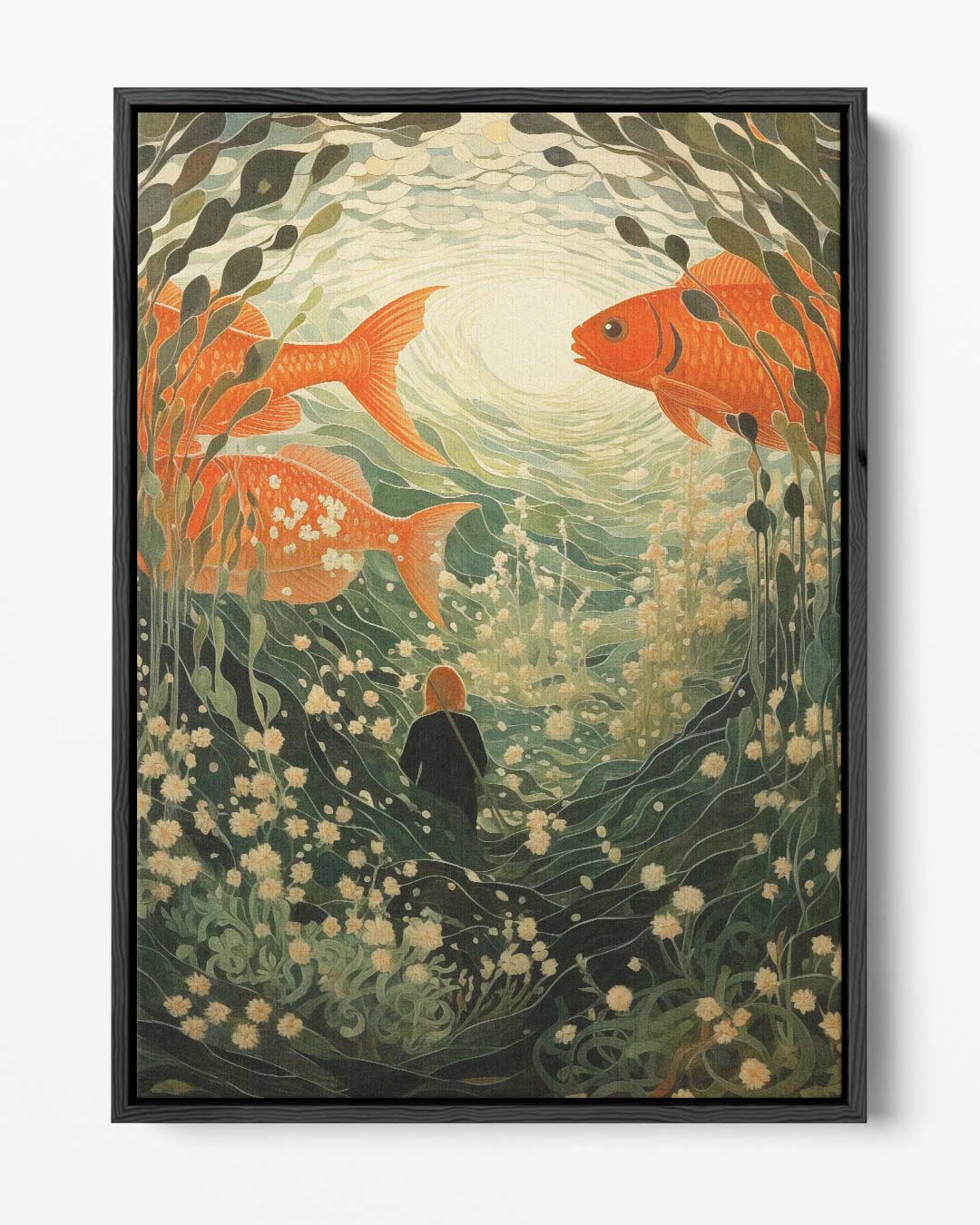 Onderwater Fantasie Kunstwerk-canvas-dibond-plexiglas-wanddecoratie-WallArtistic