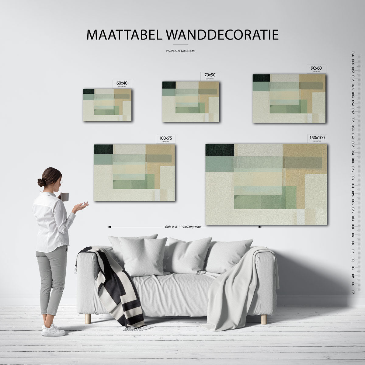Geometrische vlakken Kunstwerk