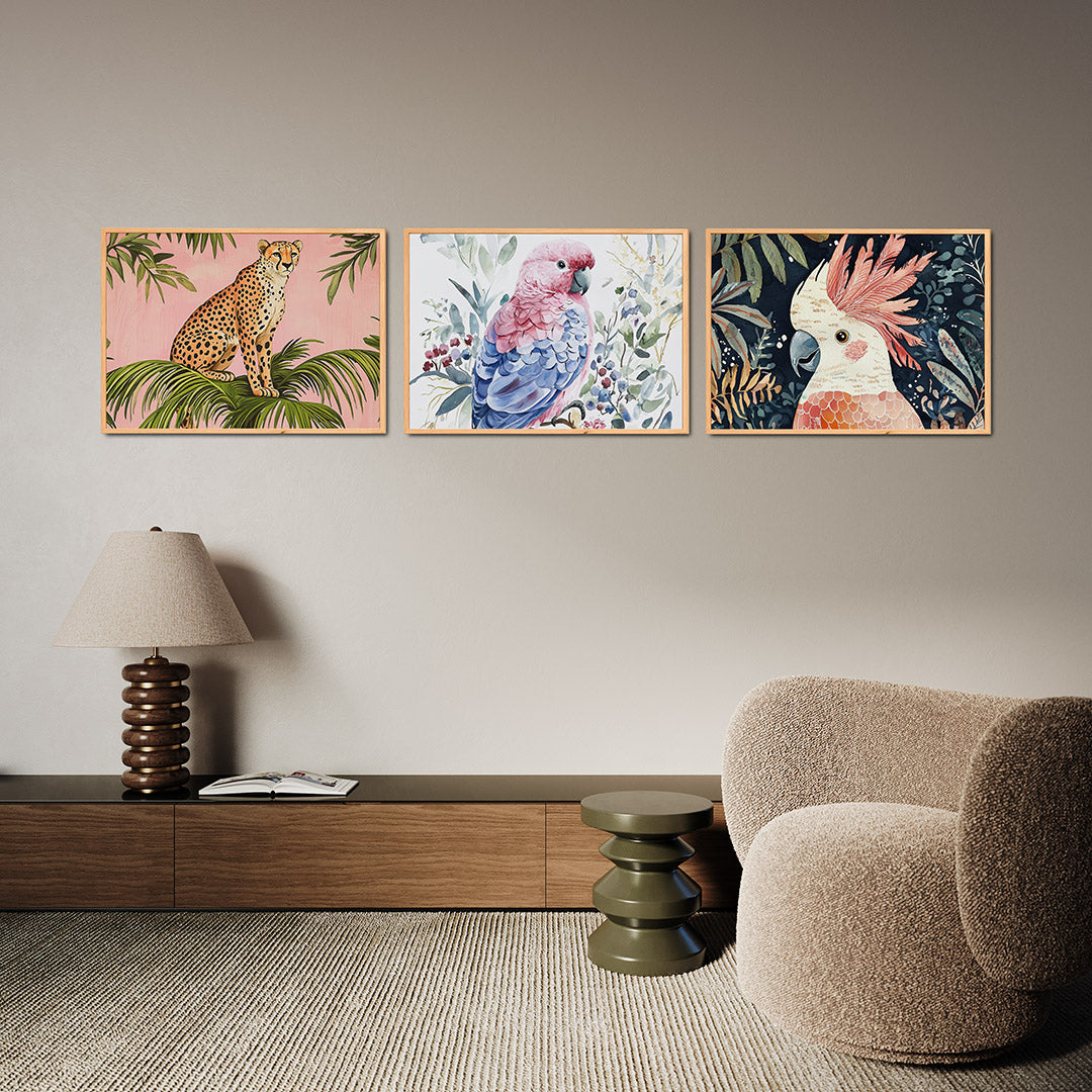 Tropisch contrast Posterset