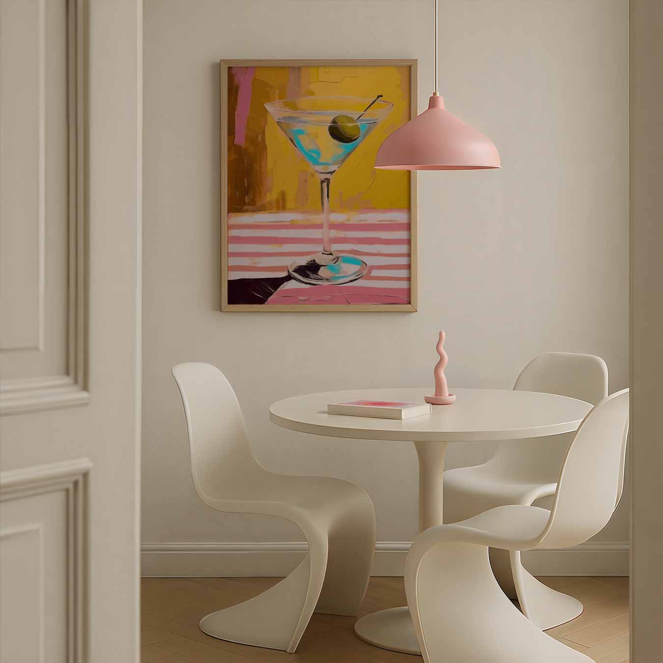 Stijlvolle Cocktail Kunst Poster
