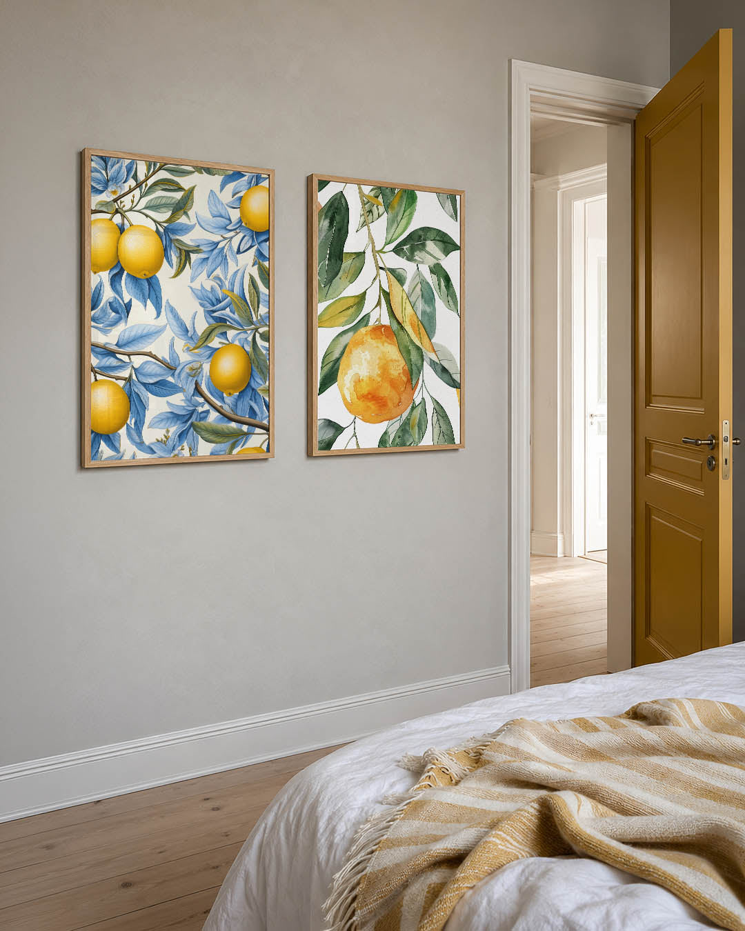 Citrus en bladeren Posterset
