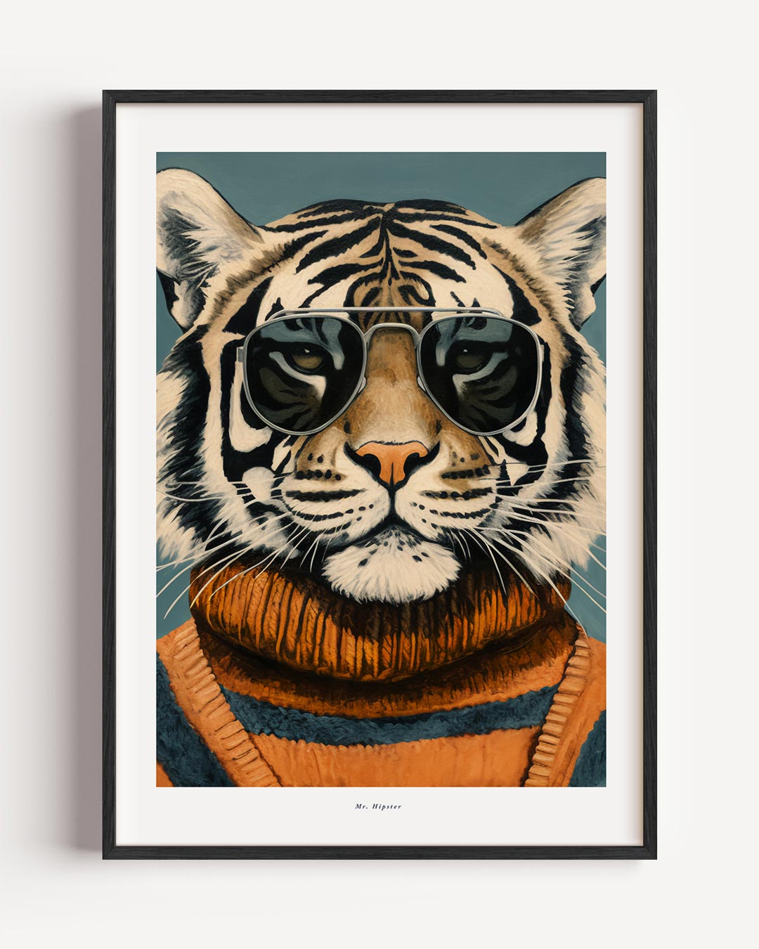 Hippe Tijger Poster-WallArtistic
