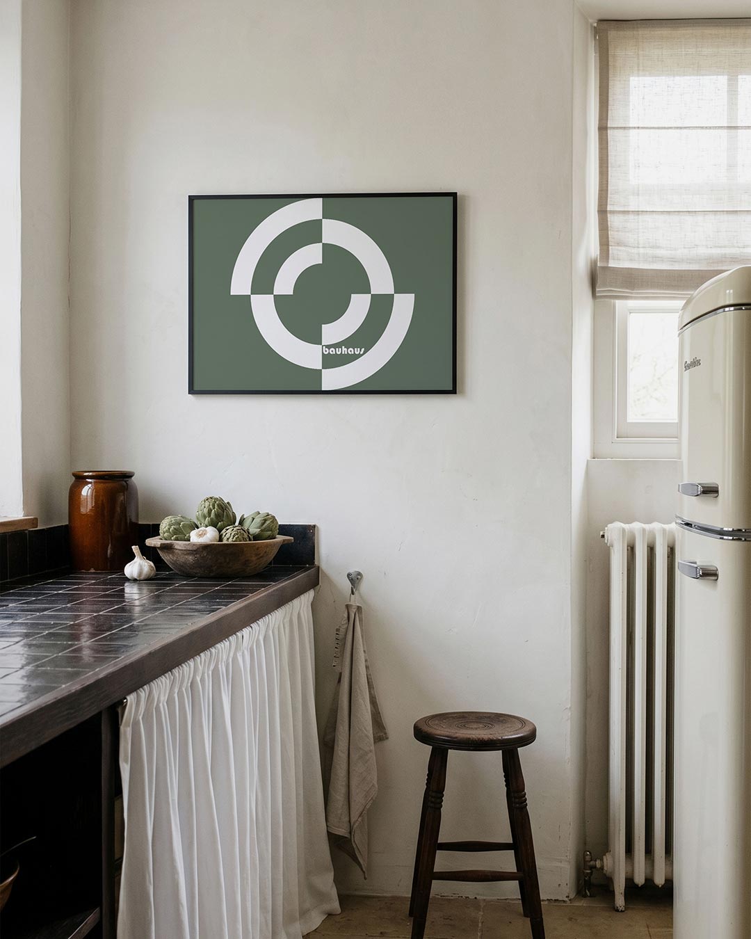 Cirkelvormen en lijnen Poster