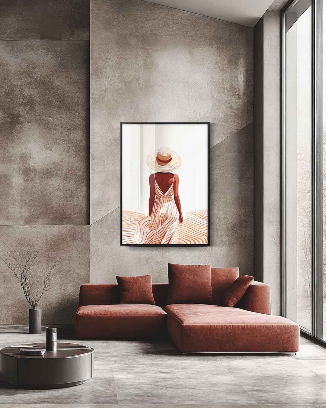 Zomerwandeling Kunstwerk-canvas-dibond-plexiglas-wanddecoratie-WallArtistic
