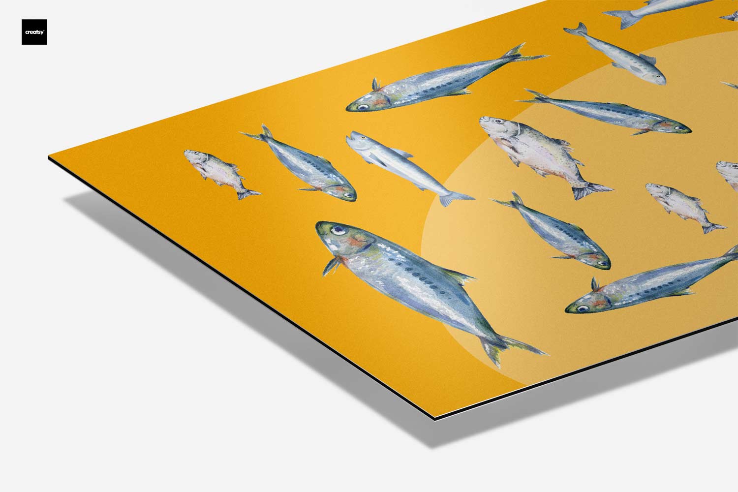 Vrolijk Visballet Kunstwerk-canvas-dibond-plexiglas-wanddecoratie-WallArtistic