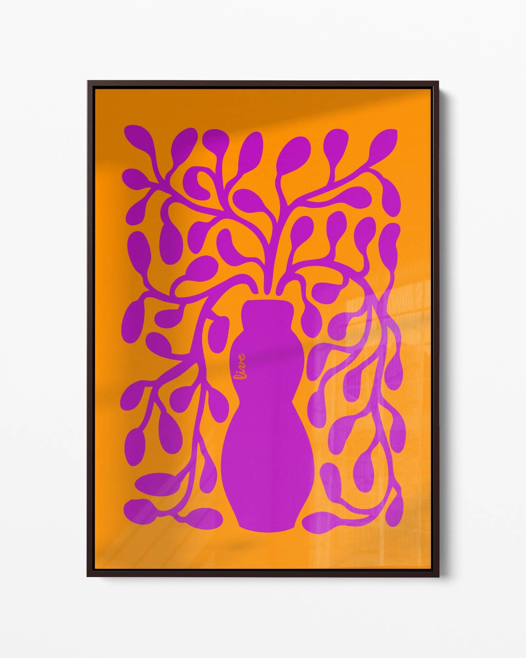 Vrolijk Botanisch Schouwspel Kunstwerk-canvas-dibond-plexiglas-wanddecoratie-WallArtistic