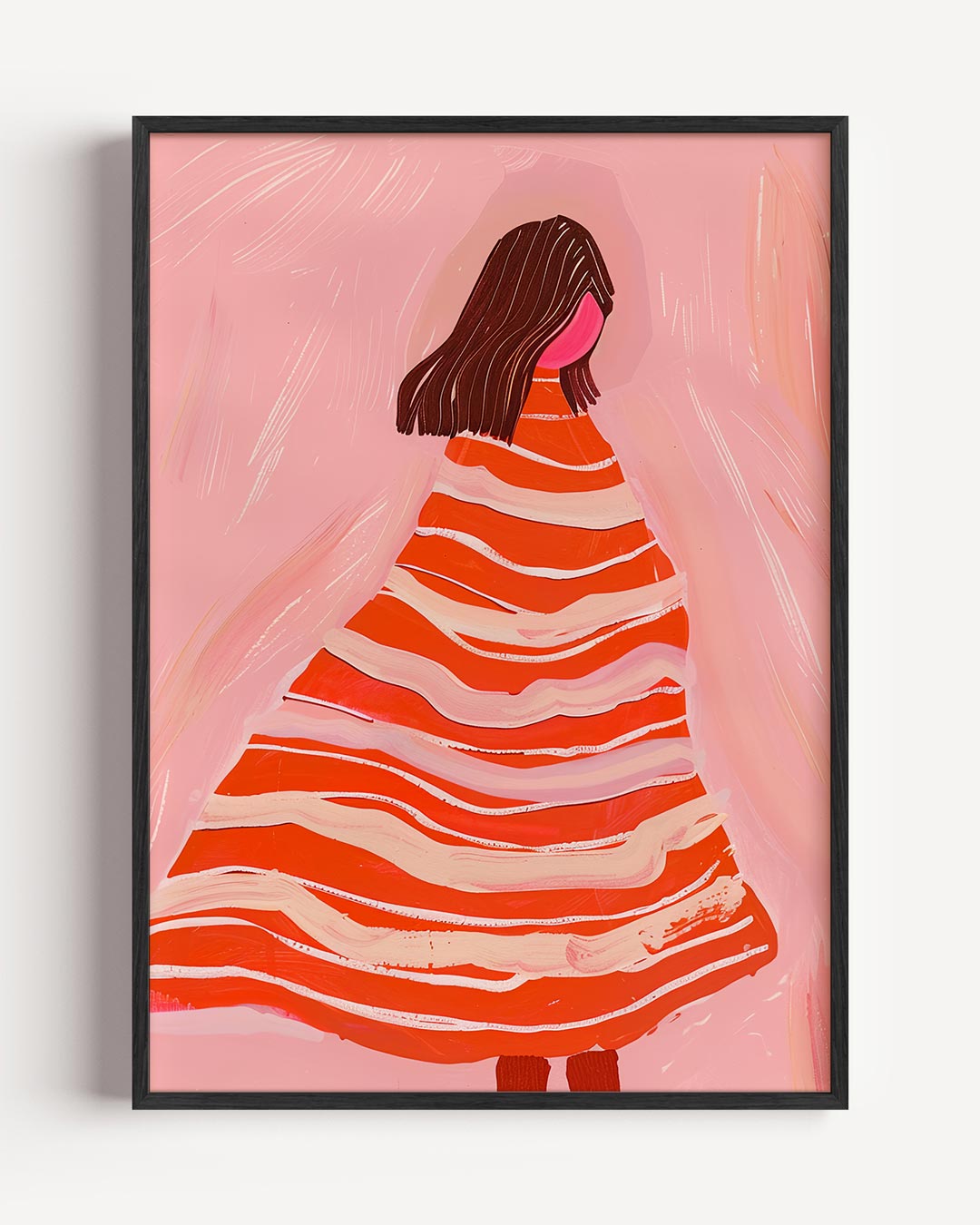 Stralende Vrouw in Kleurenpracht Poster-WallArtistic