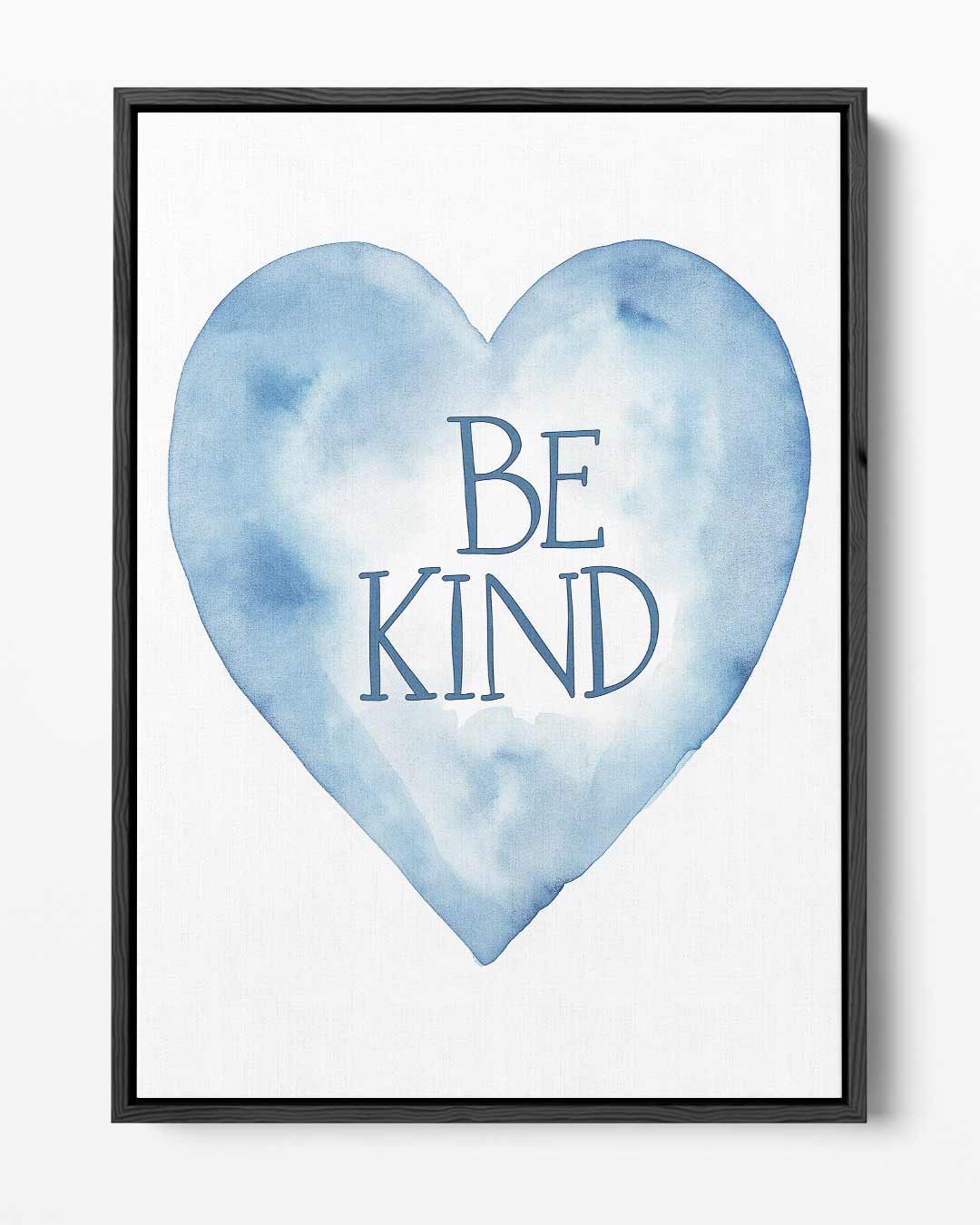 Waterverf Hart met Motivatie Kunstwerk-canvas-dibond-plexiglas-wanddecoratie-WallArtistic