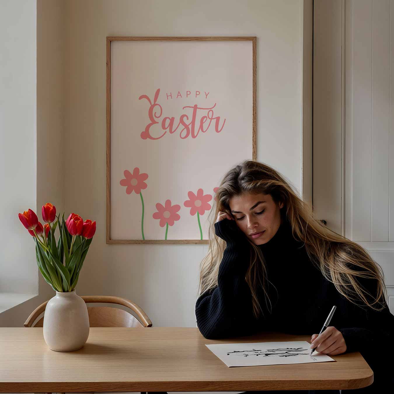 Lente Bloemen Pasen Poster-WallArtistic