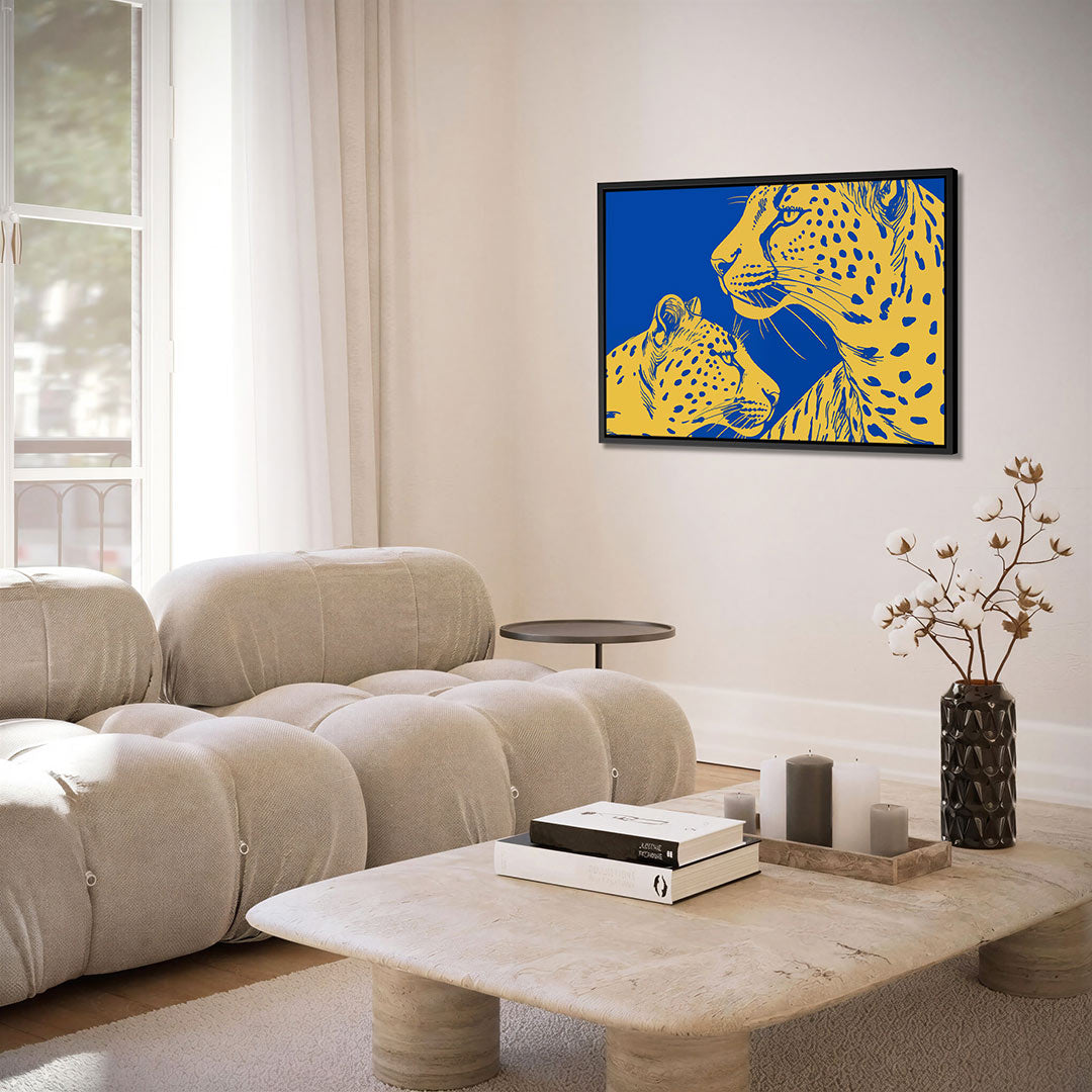 Gestileerde luipaarden Kunstwerk