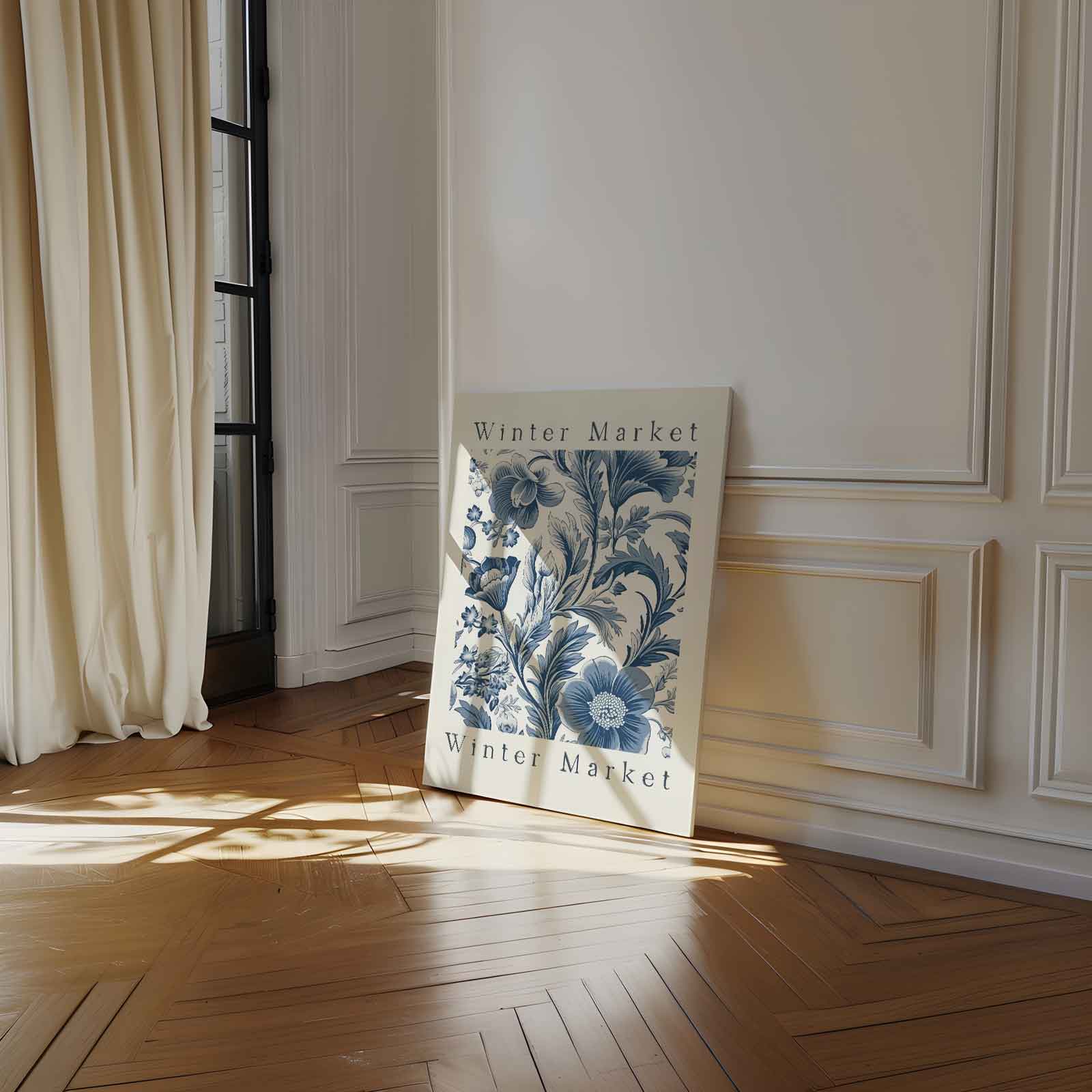 Winterbloemenpracht Kunstwerk-canvas-dibond-plexiglas-wanddecoratie-WallArtistic