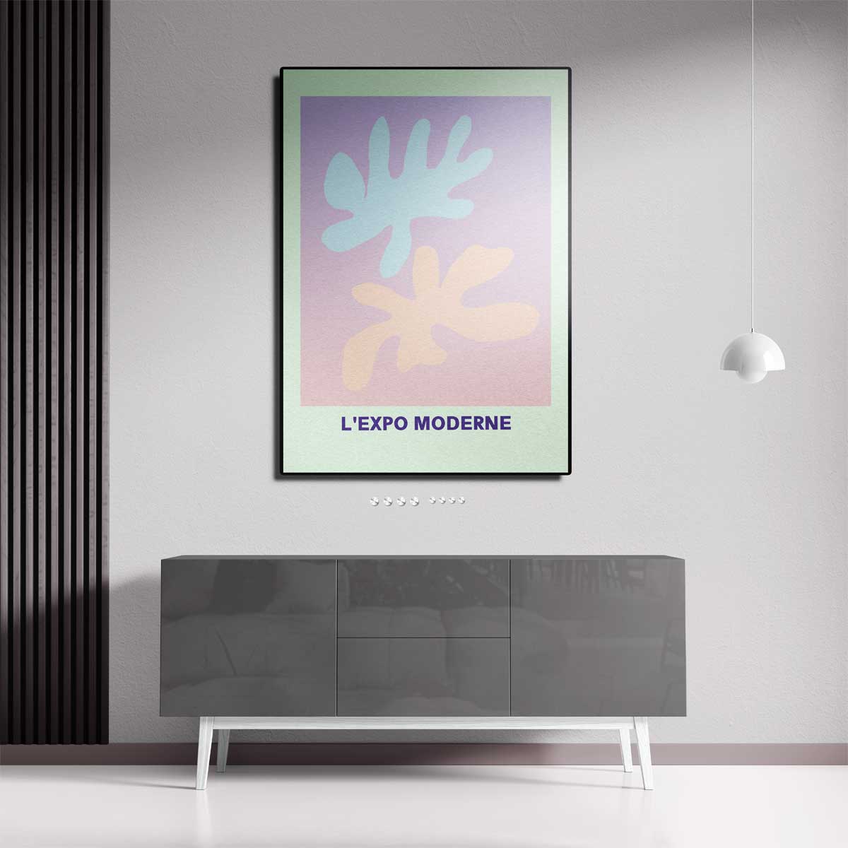 Abstracte Pastel Compositie Kunstwerk-canvas-dibond-plexiglas-wanddecoratie-WallArtistic