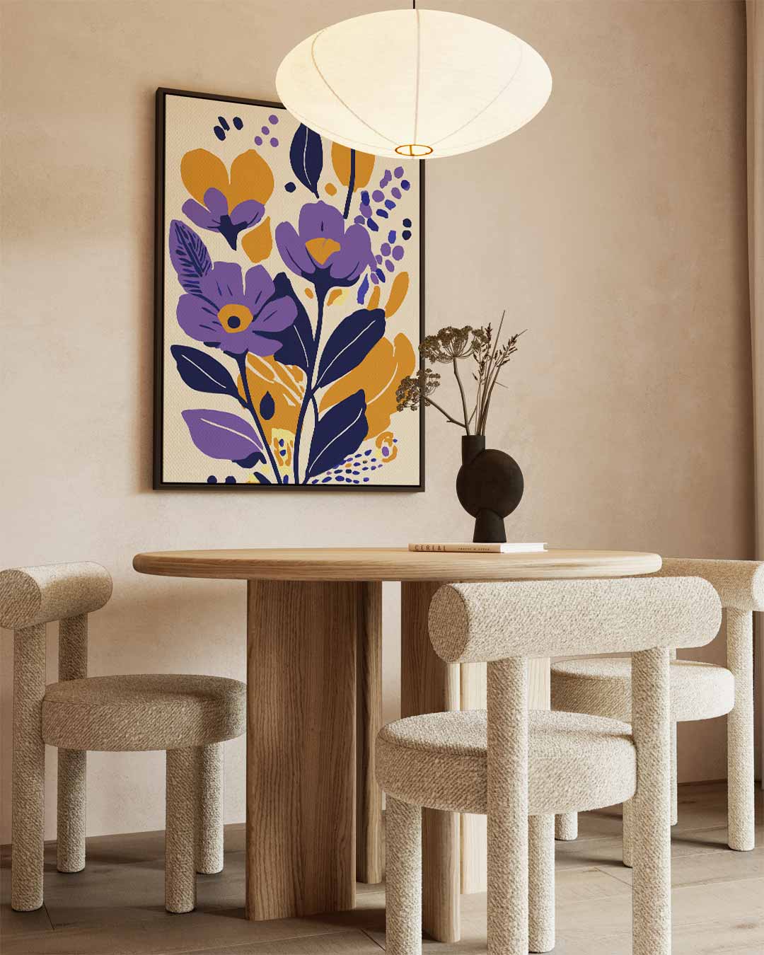 Kleurrijke Bloemenpracht Kunstwerk-canvas-dibond-plexiglas-wanddecoratie-WallArtistic