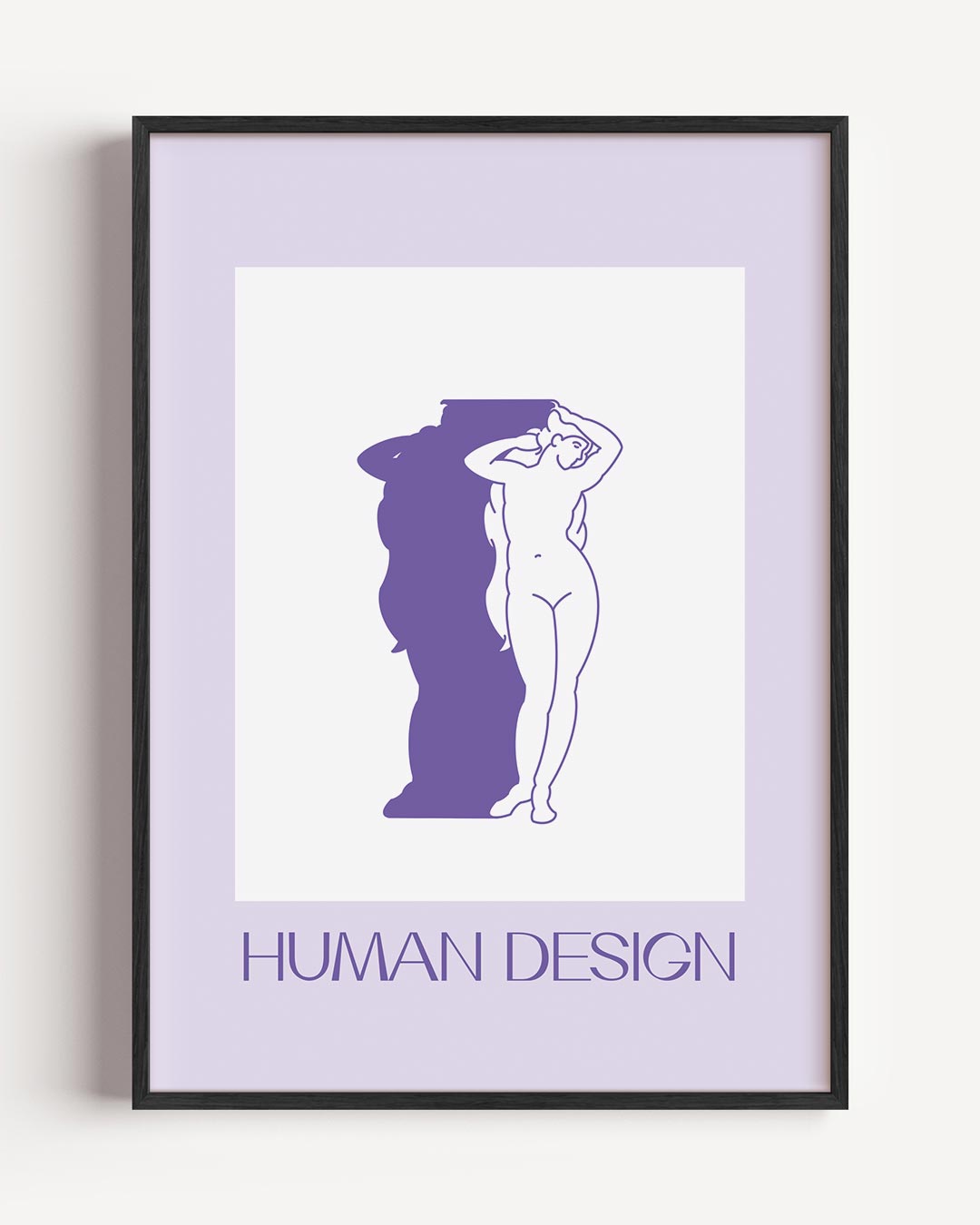 Elegant Vrouwelijk Silhouet Poster-WallArtistic