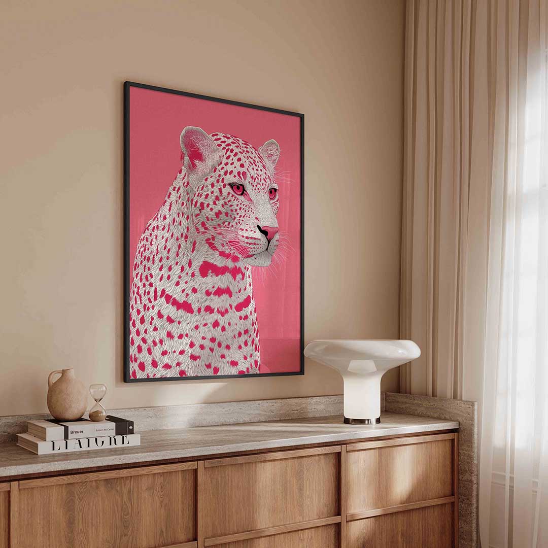 Roze luipaard Poster