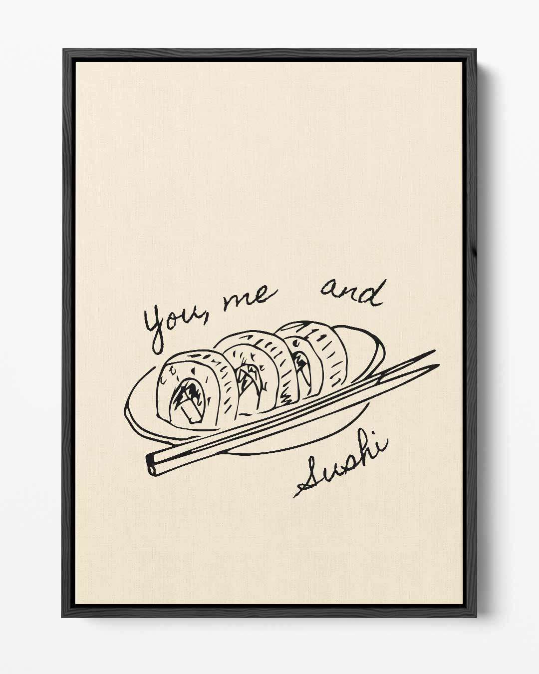 Sushi Art Print Kunstwerk-canvas-dibond-plexiglas-wanddecoratie-WallArtistic