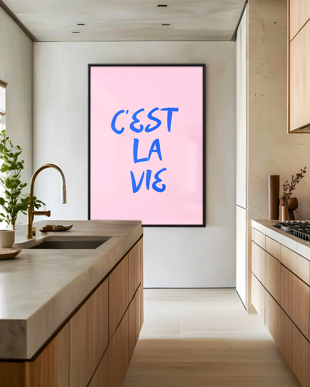 C'est La Vie Wanddecoratie Kunstwerk-canvas-dibond-plexiglas-wanddecoratie-WallArtistic