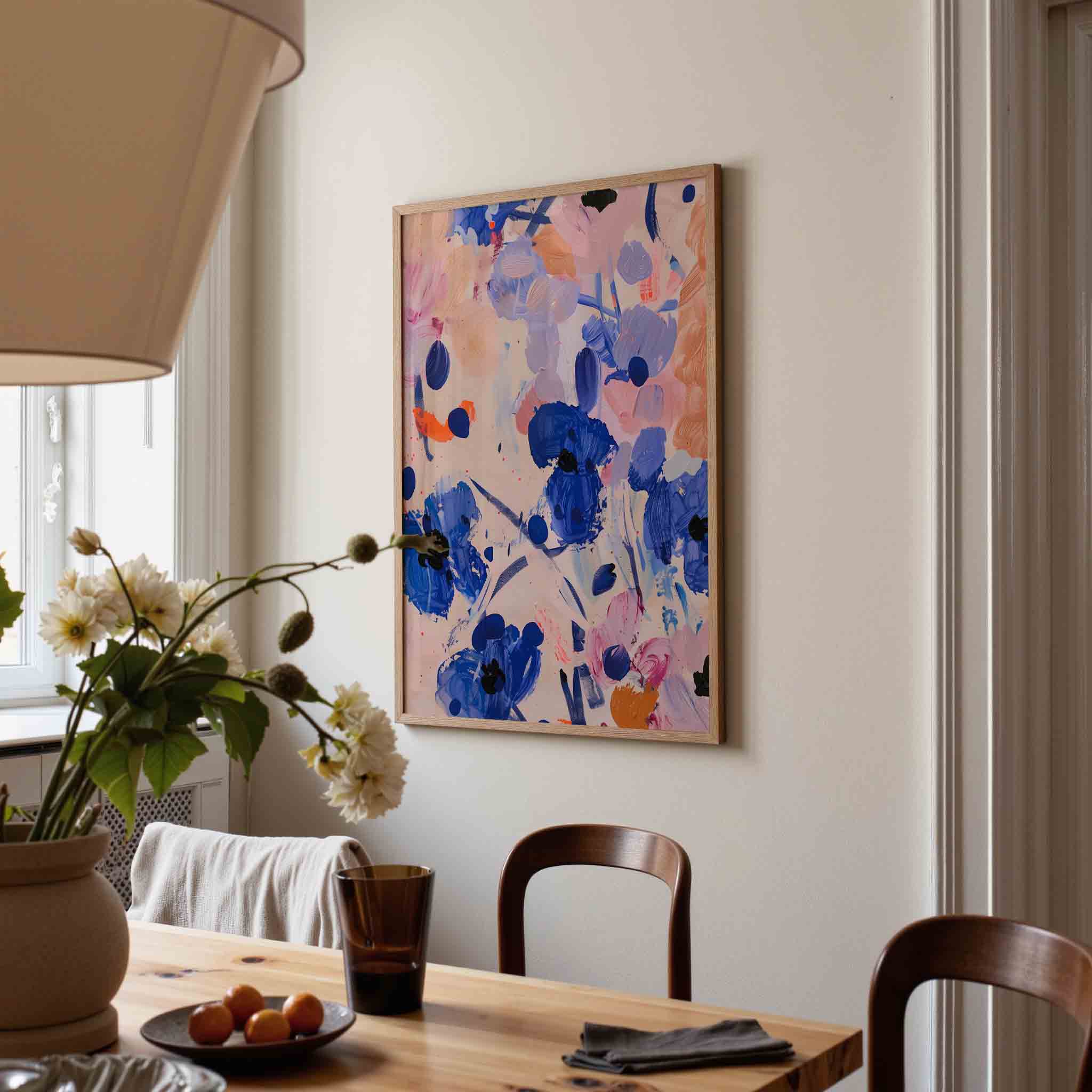 Abstracte bloemen Poster