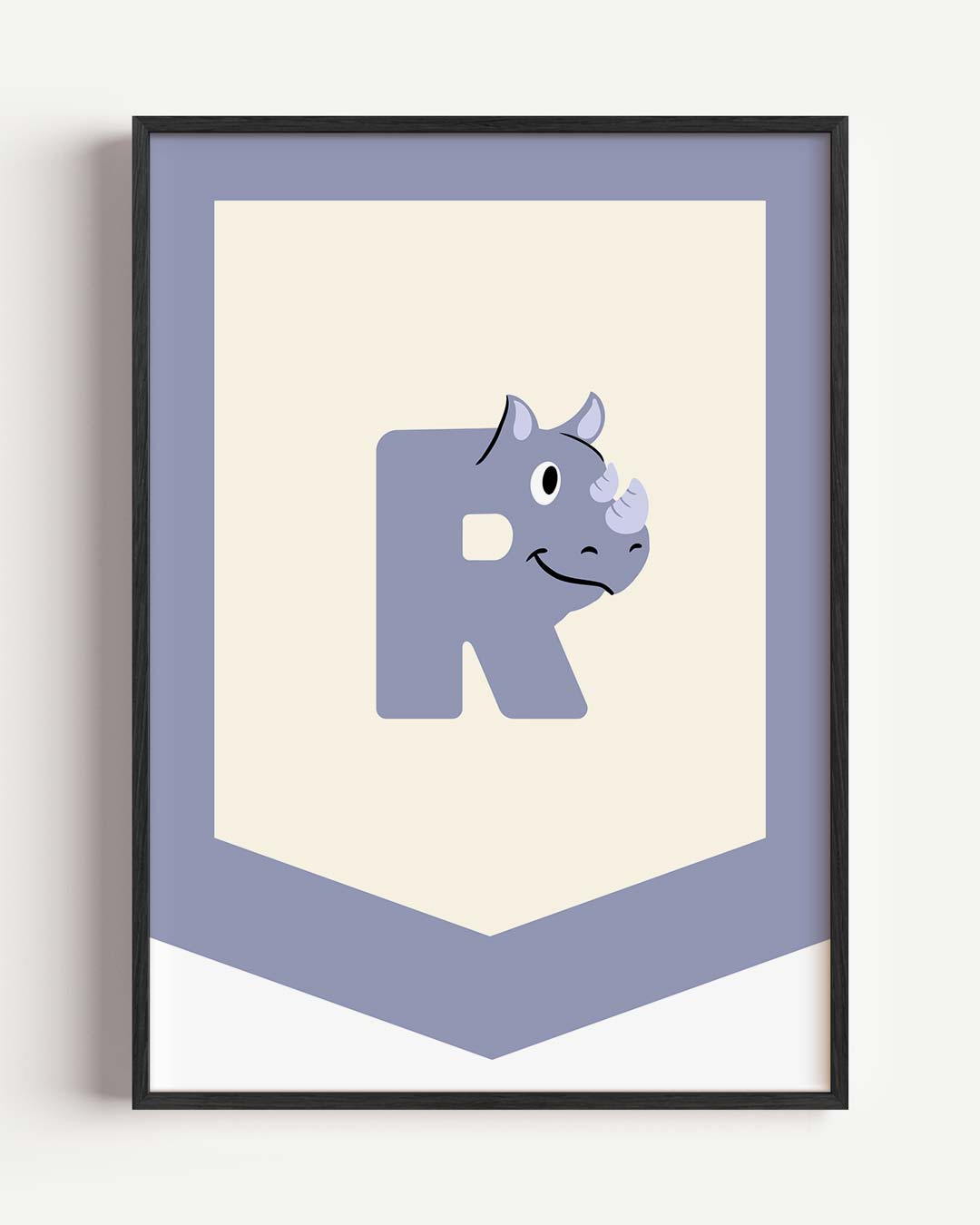 Schattige Neushoorn Poster