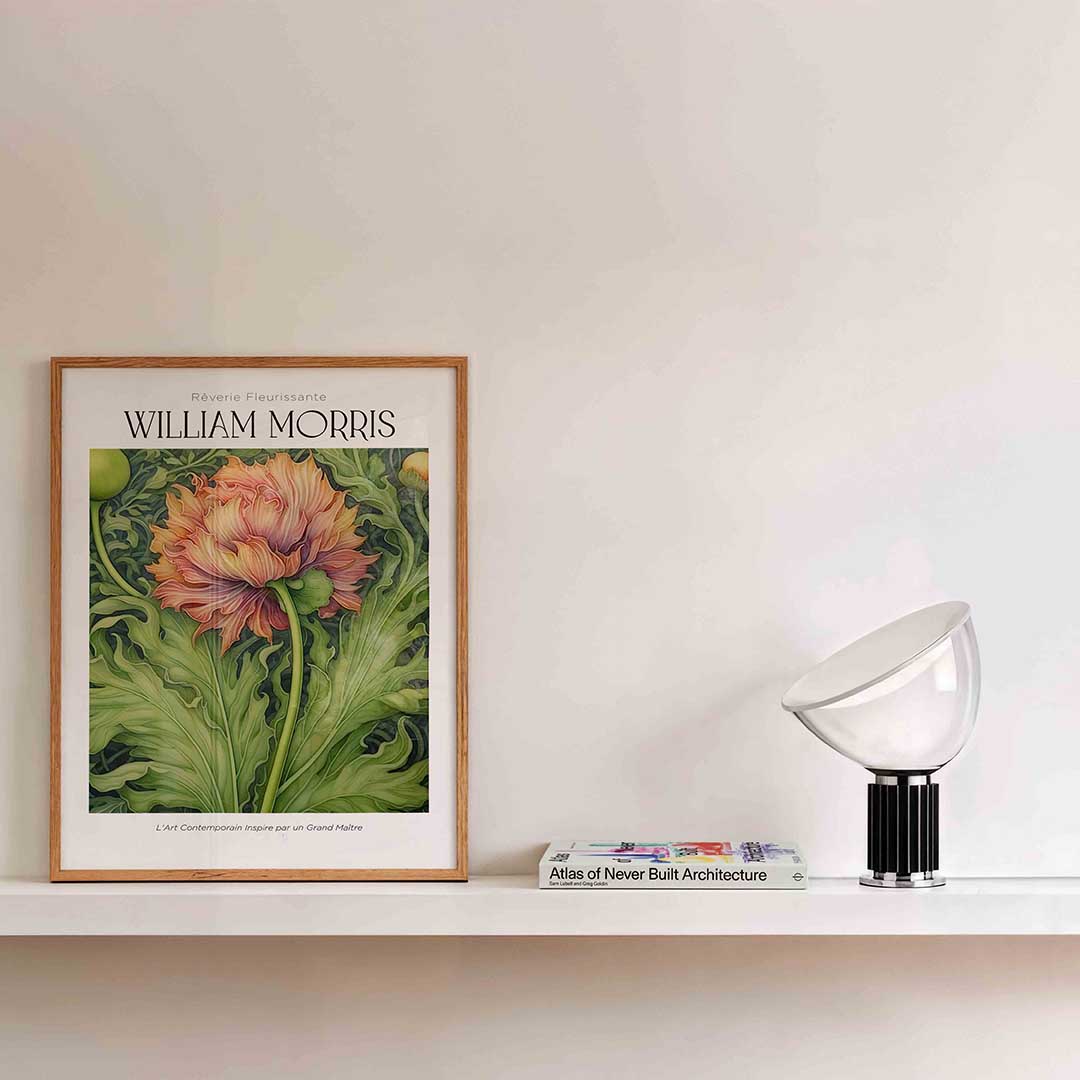 Bloem en bladeren Poster