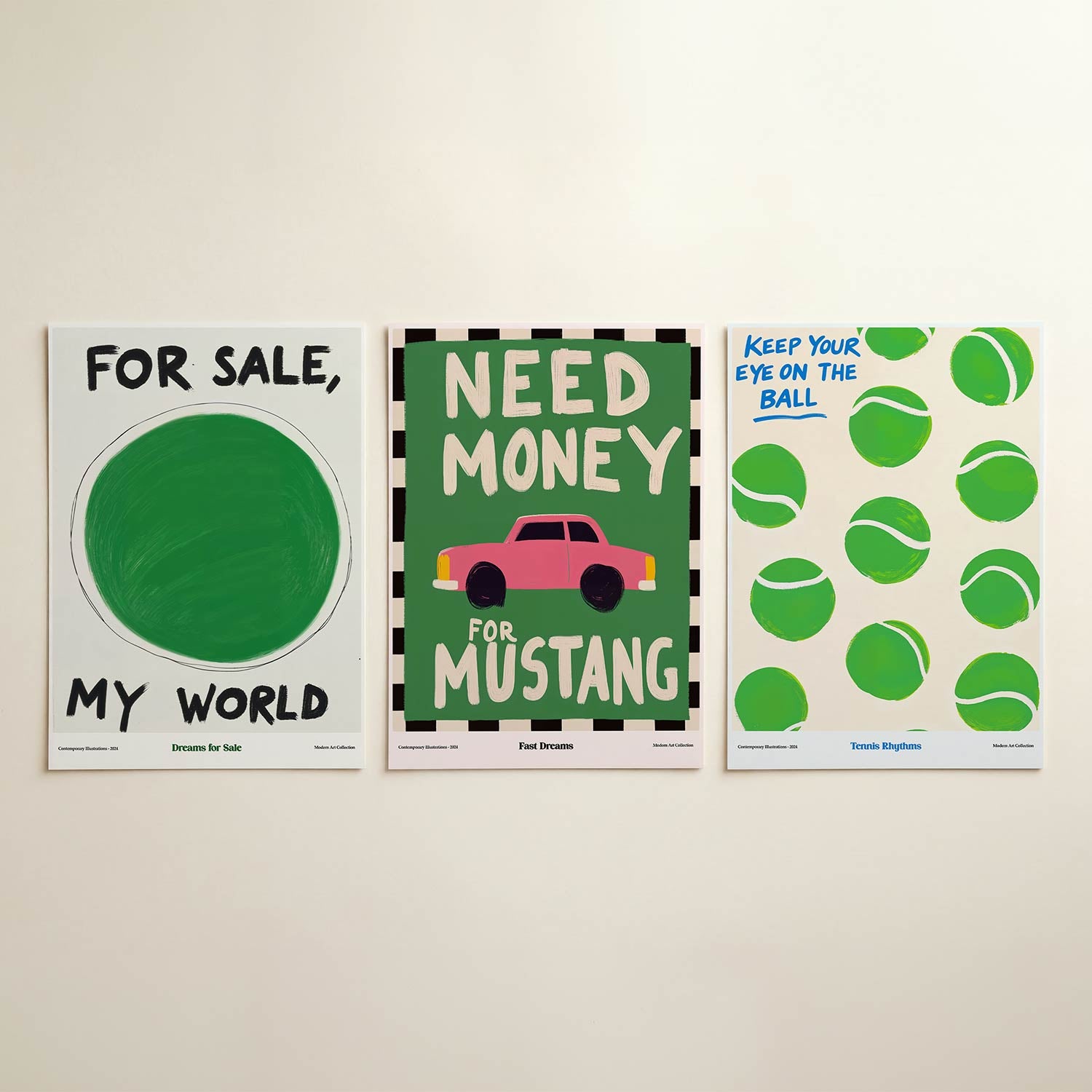 Groene cirkel Posterset