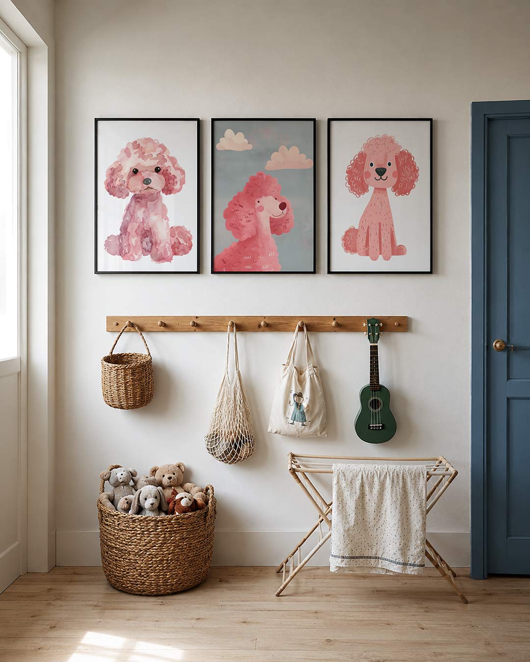 Vrolijke hond Posterset