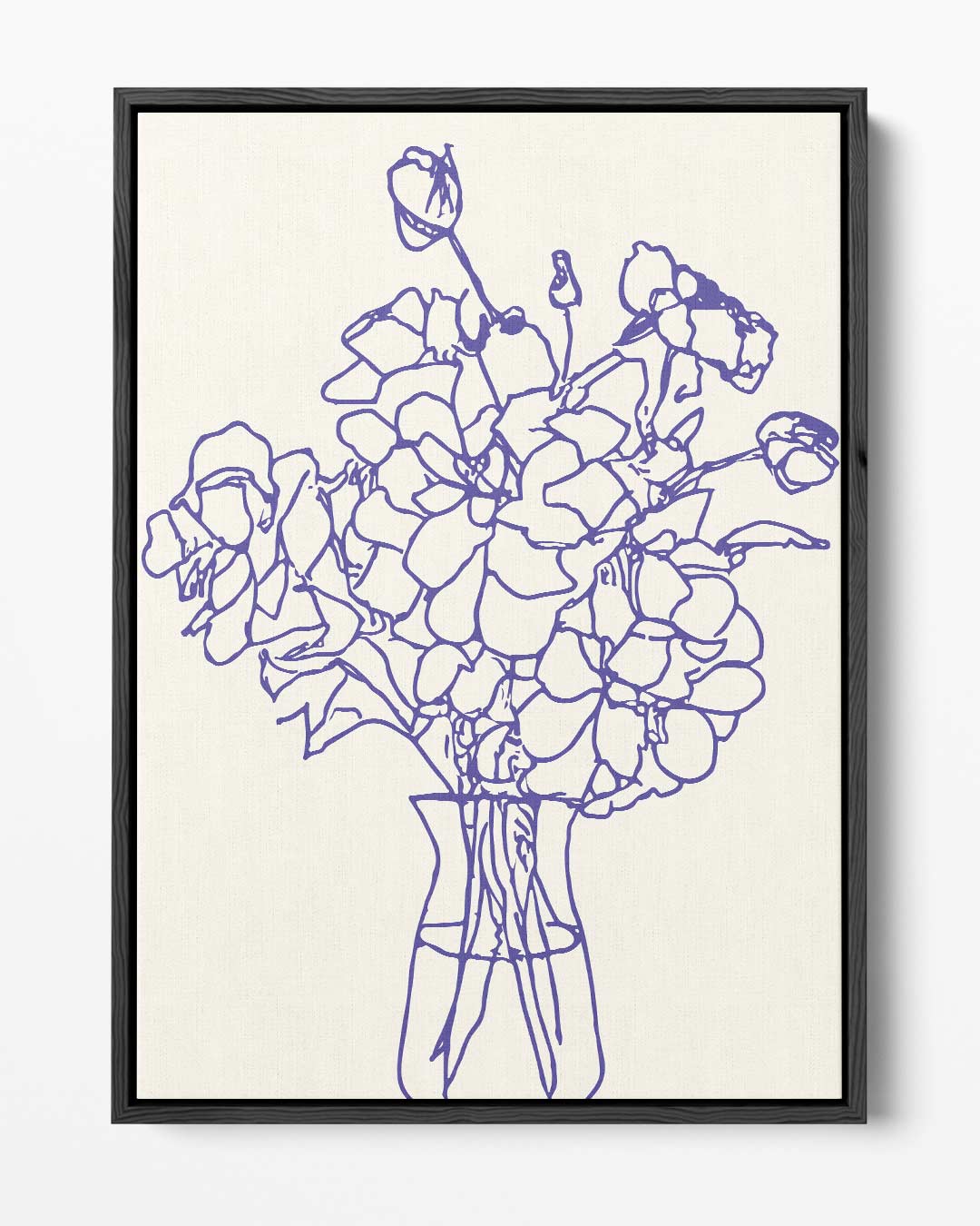 Handgetekende Bloemenpracht Kunstwerk-canvas-dibond-plexiglas-wanddecoratie-WallArtistic