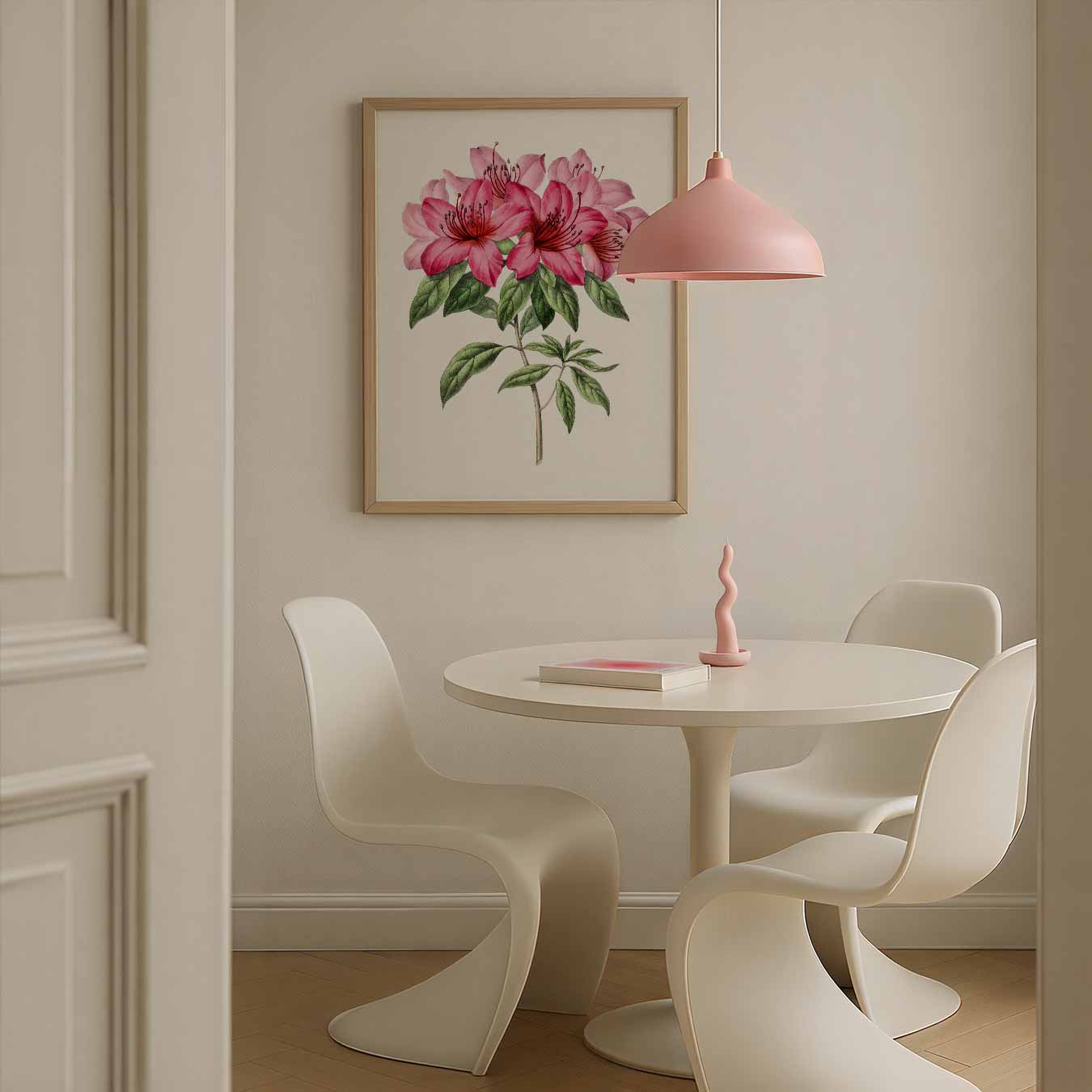 Prachtige Roze Bloemenpracht Poster