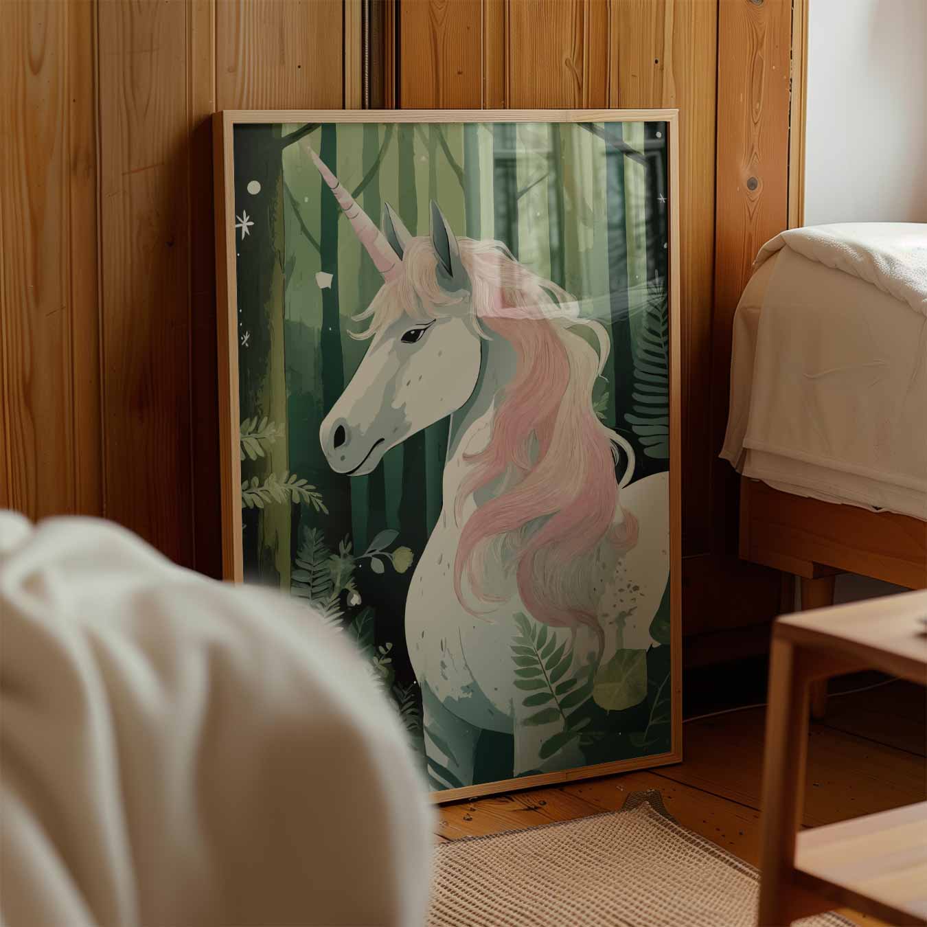 Magische Eenhoorn in het Bos Poster
