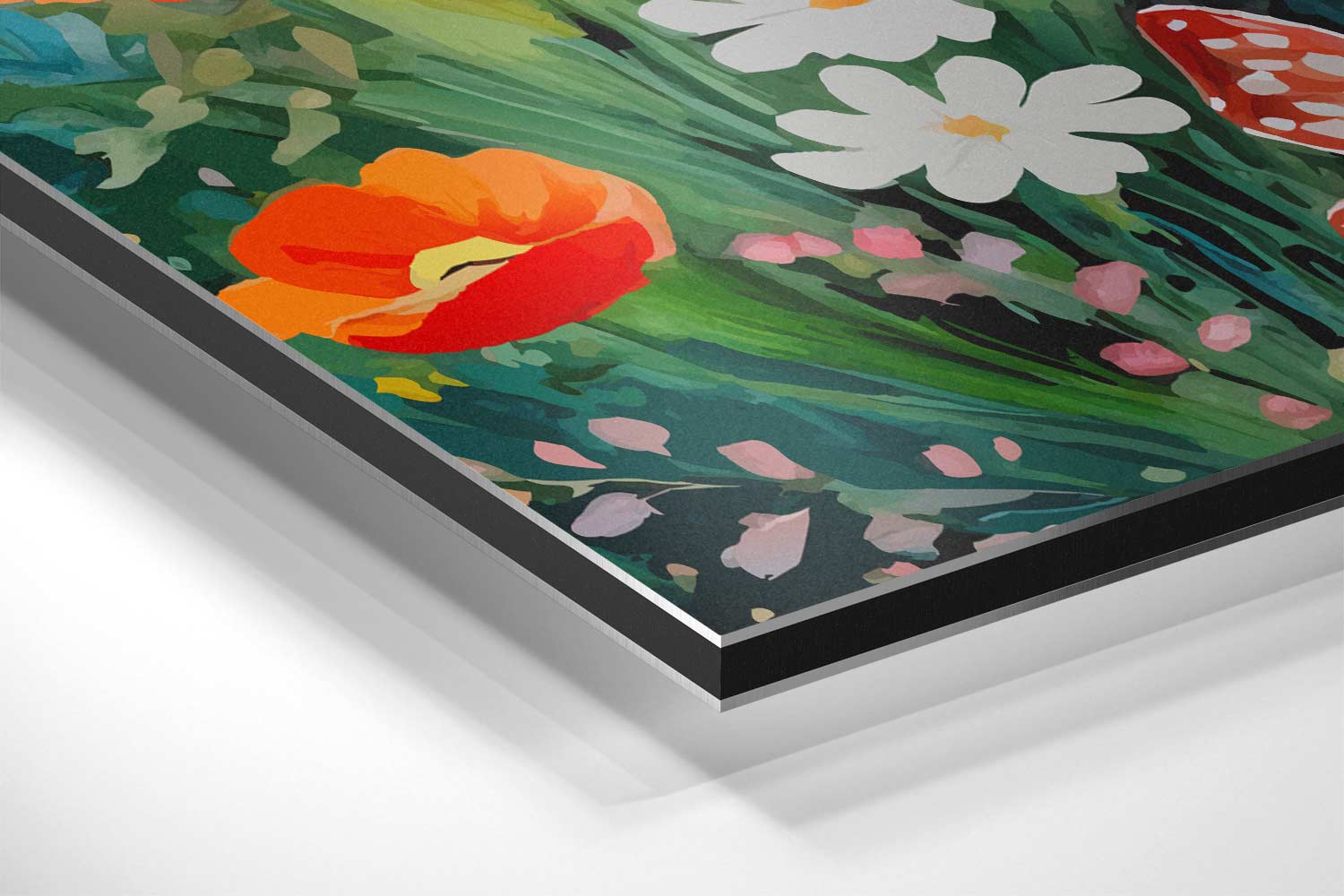 Betoverende Vlinders in Bloemenpracht Kunstwerk-canvas-dibond-plexiglas-wanddecoratie-WallArtistic
