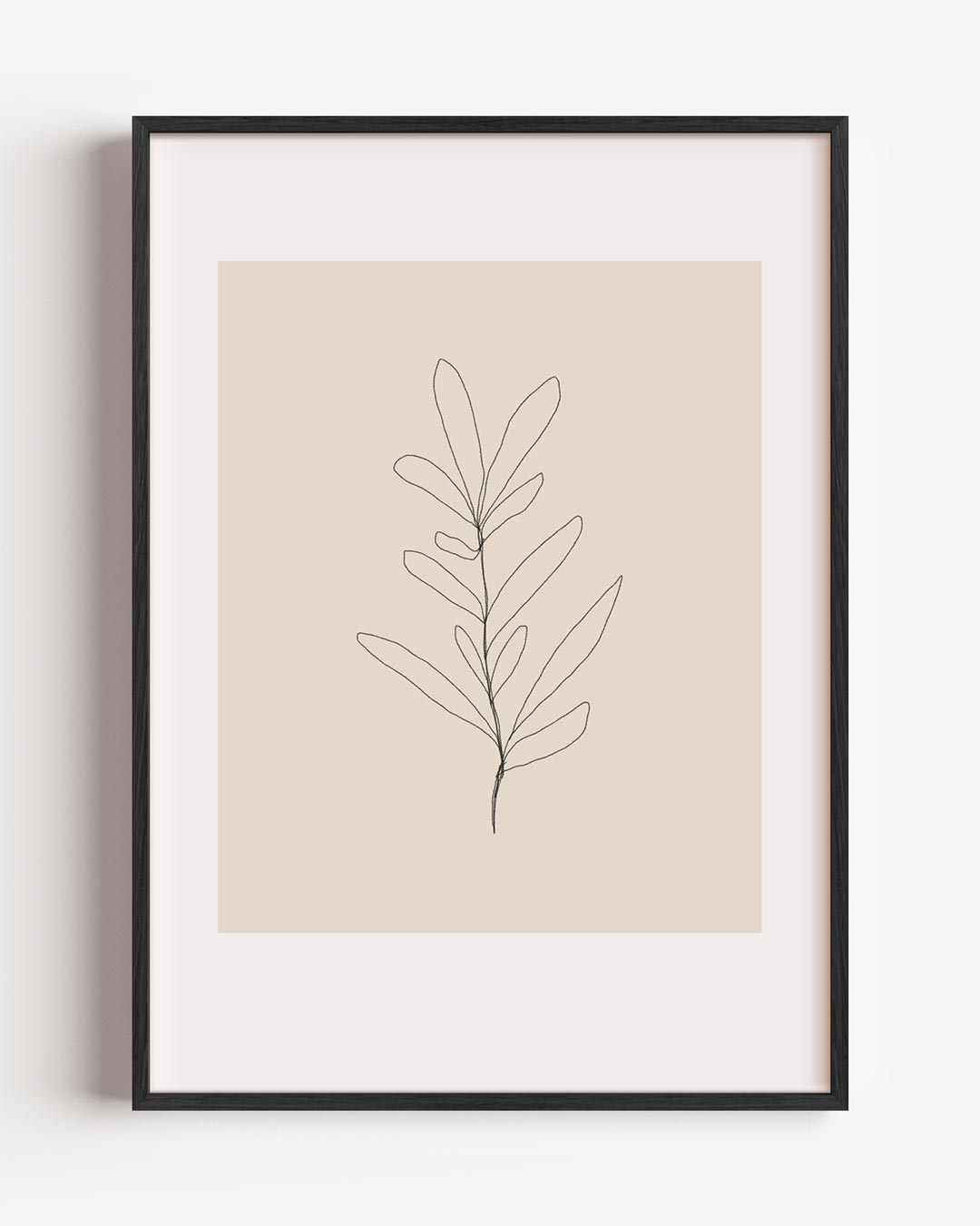 Minimalistische Botanische Lijntekening Poster-WallArtistic