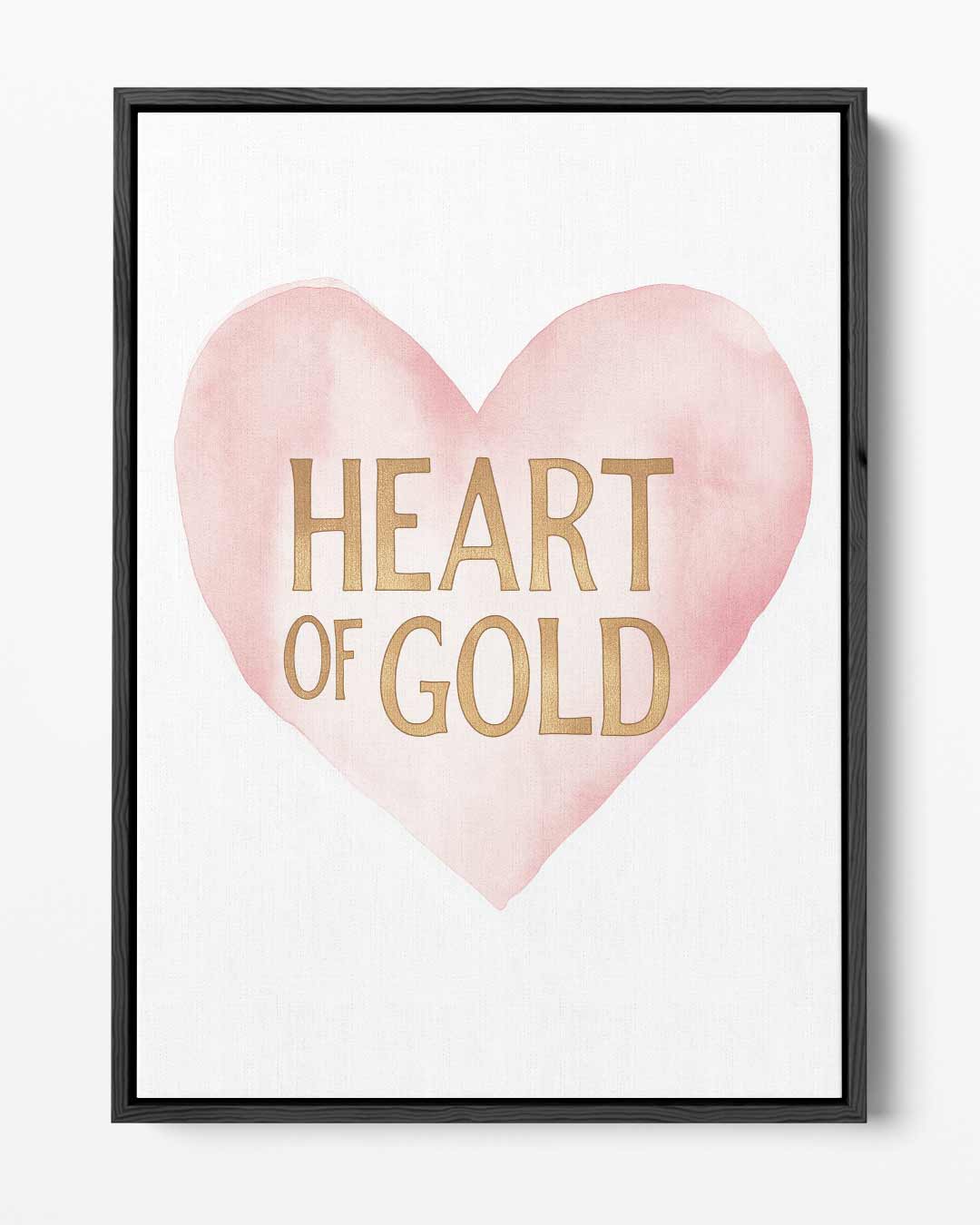 Heart of Gold Wanddecoratie Kunstwerk-canvas-dibond-plexiglas-wanddecoratie-WallArtistic