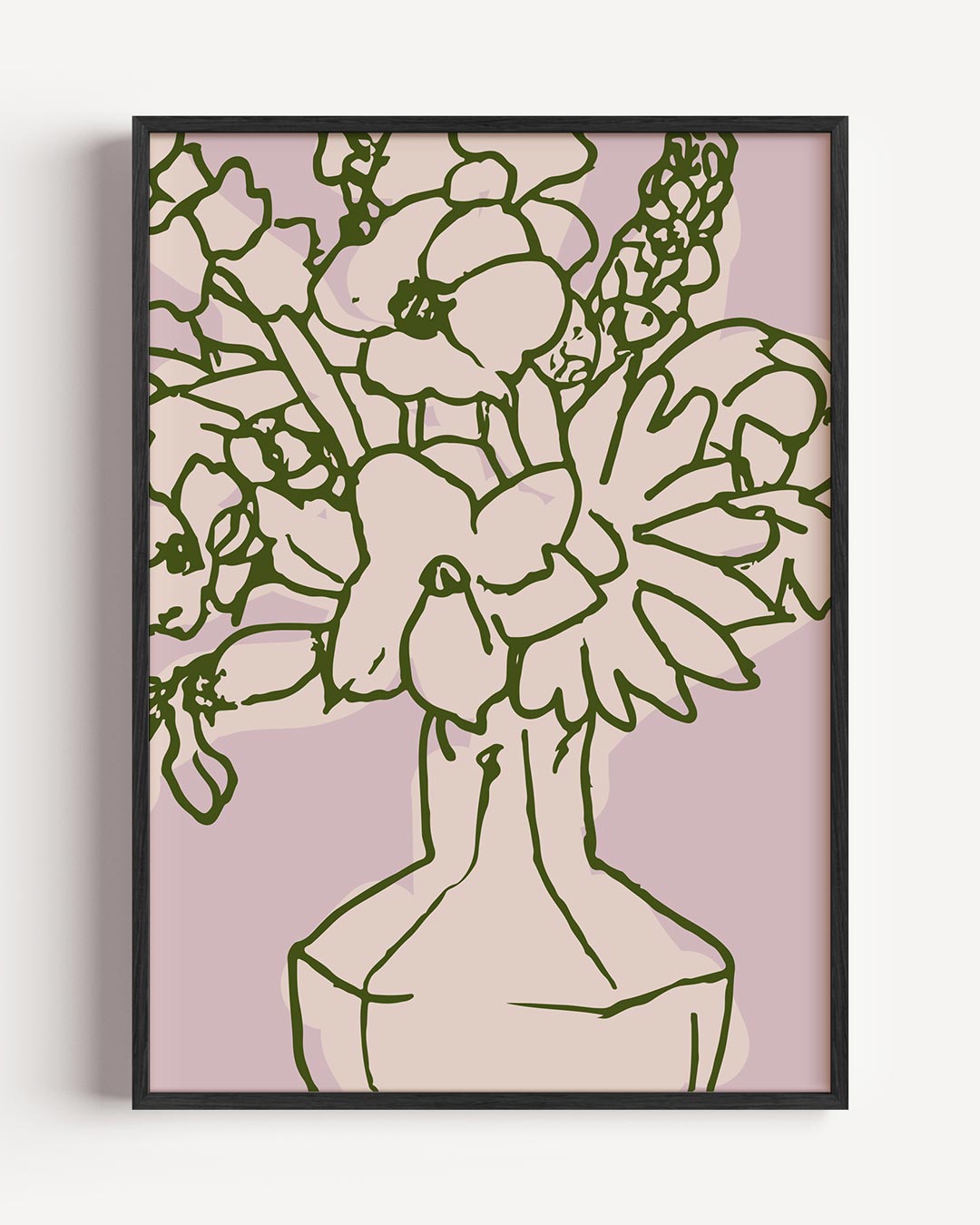 Vrolijke Bloemenvazen Poster-WallArtistic