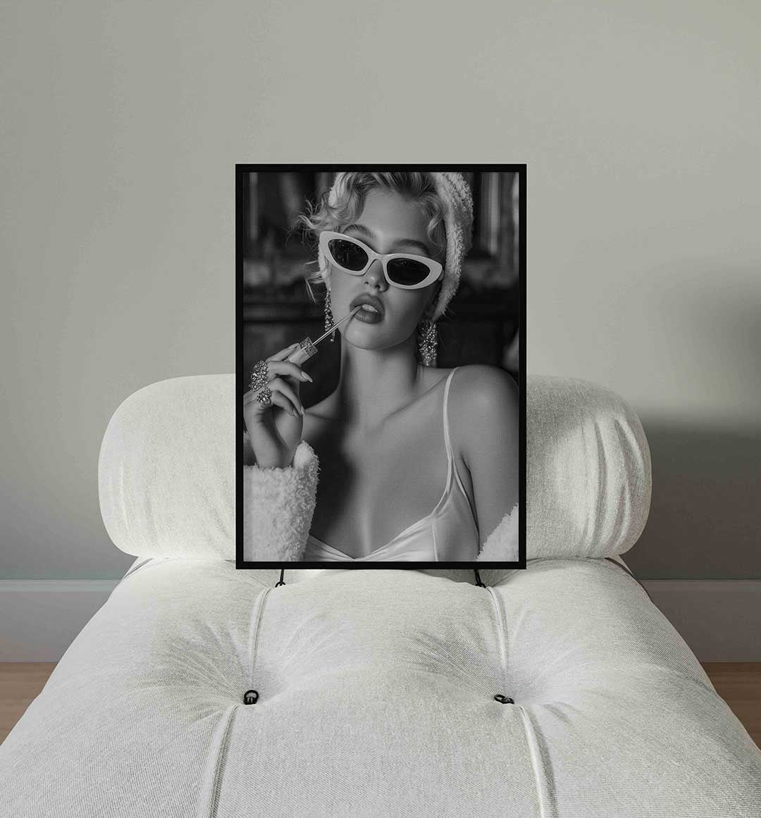Vrouw met zonnebril Poster