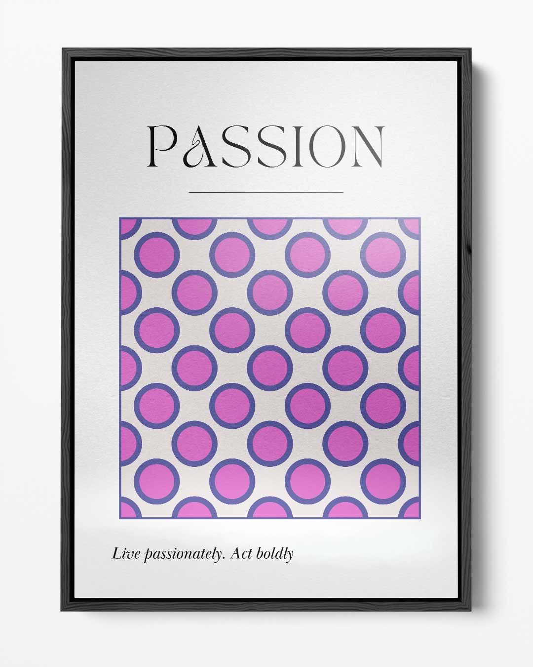 Cirkelpatroon van Passie Kunstwerk-canvas-dibond-plexiglas-wanddecoratie-WallArtistic